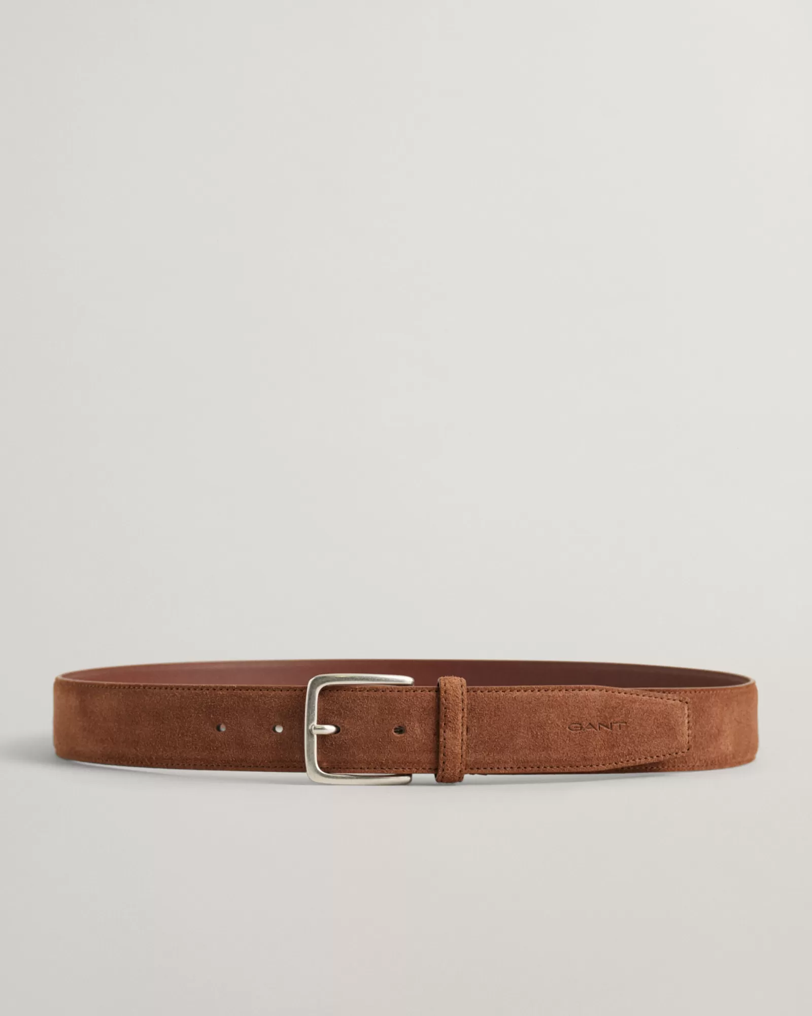 Men GANT Belts*Classic Suede Belt WEATHERED BROWN