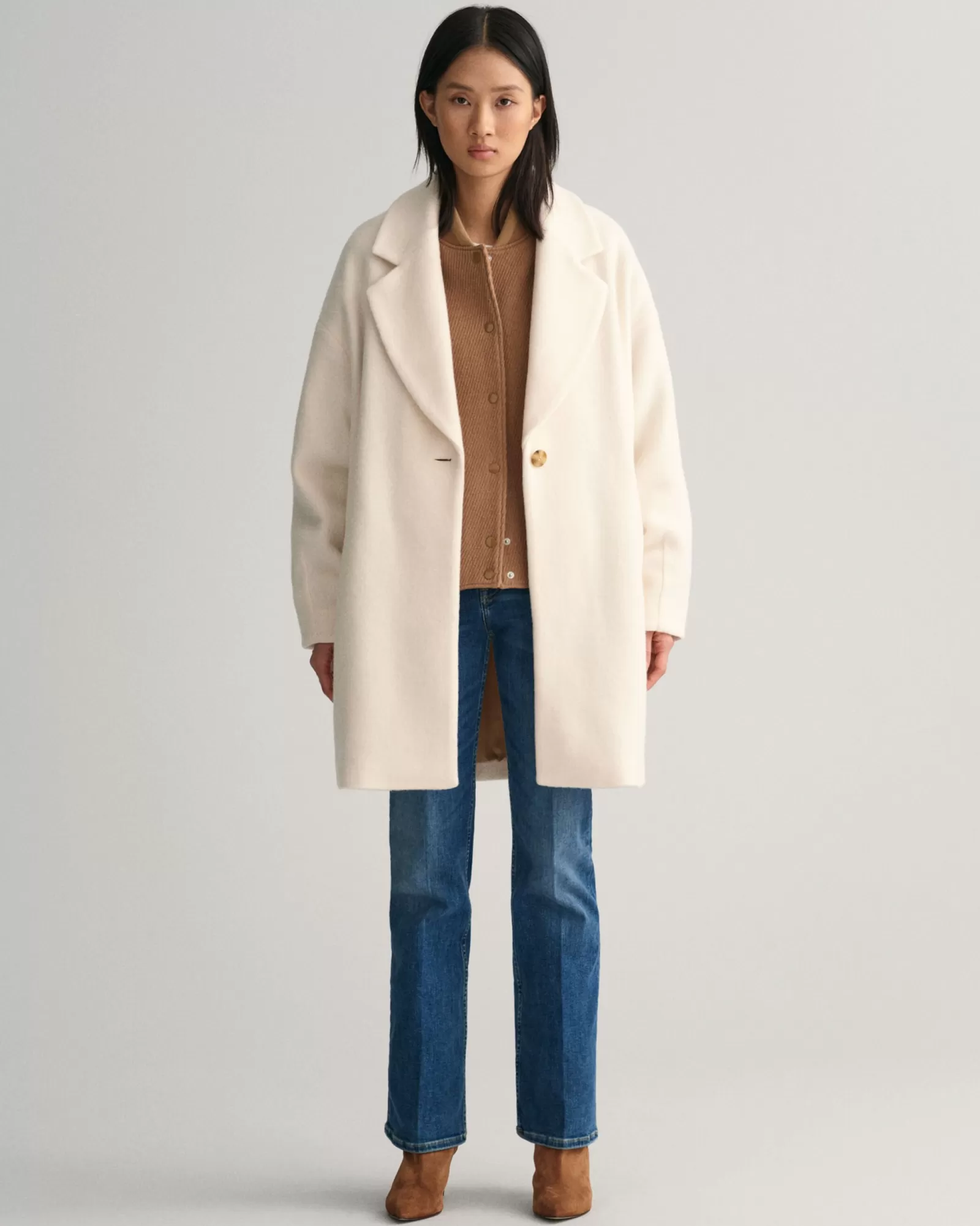 Women GANT Jackets & Coats*Cocoon Coat CREAM