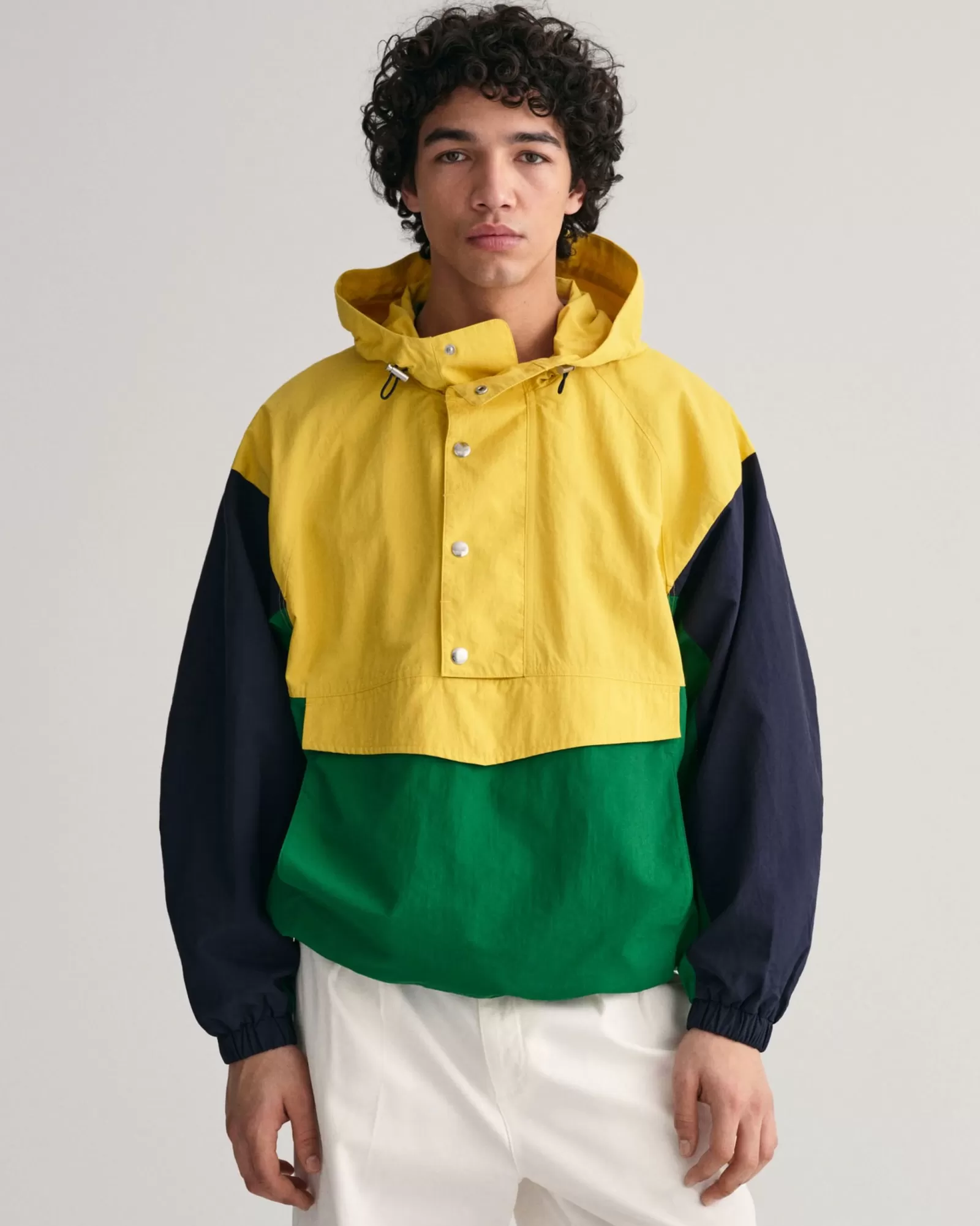 Men GANT Jackets & Coats*Color Blocked Anorak PARCHMENT YELLOW