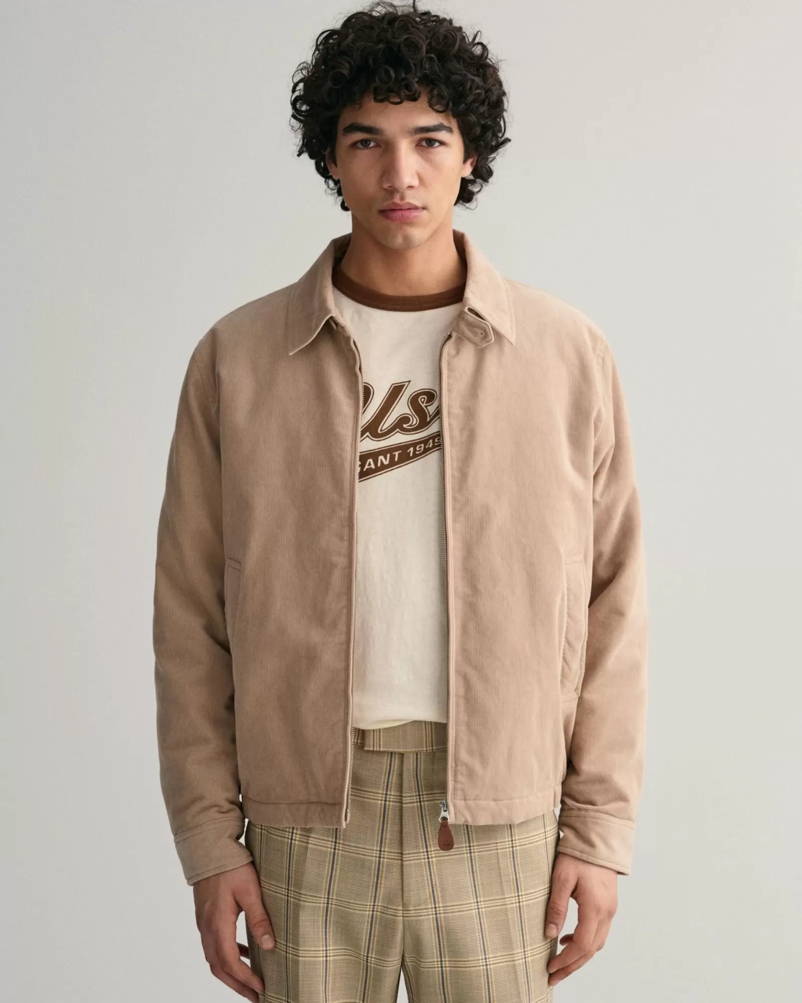 Men GANT Jackets & Coats*Corduroy Windcheater DRY SAND