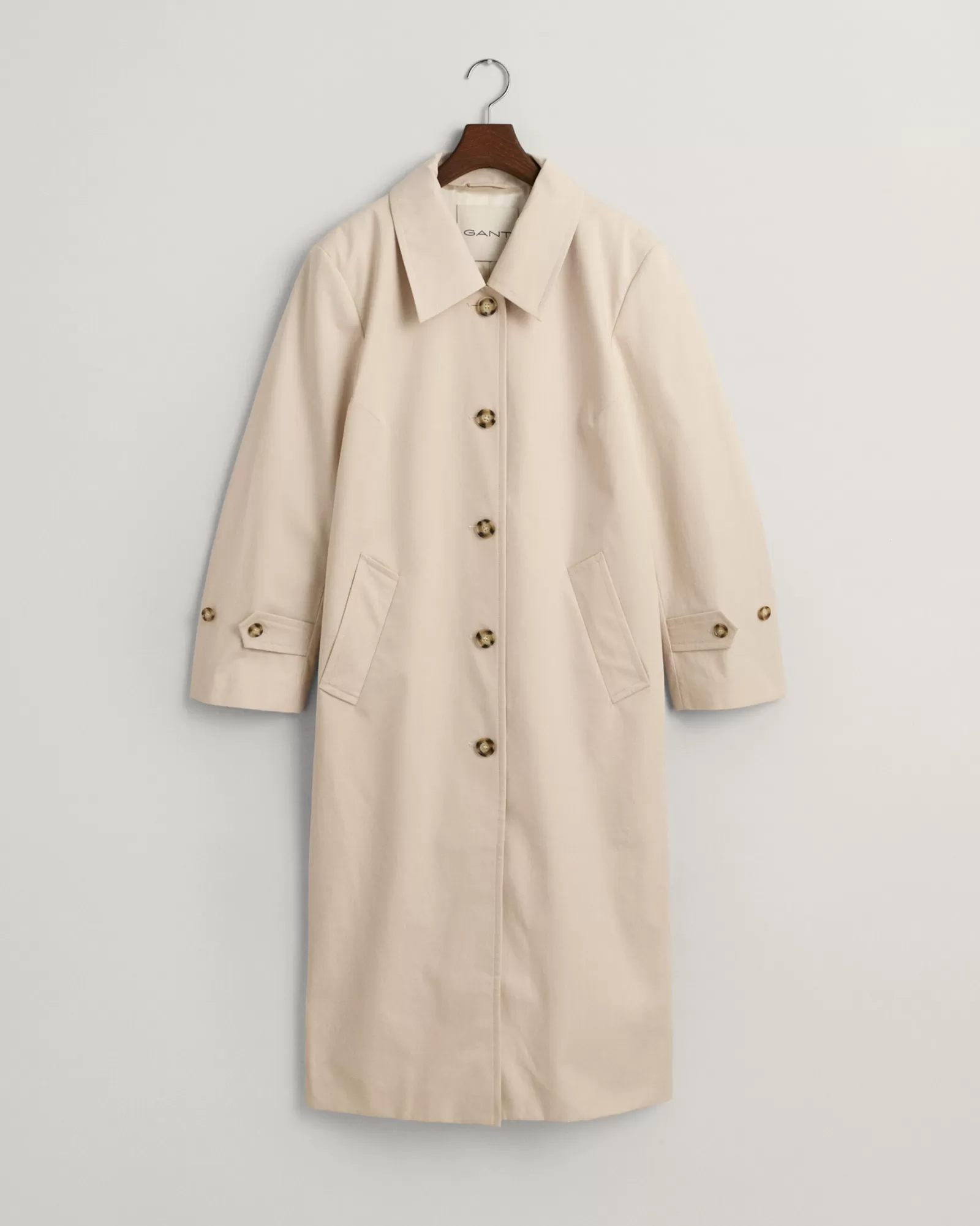 Women GANT Jackets & Coats*Cotton Overcoat SOFT OAT