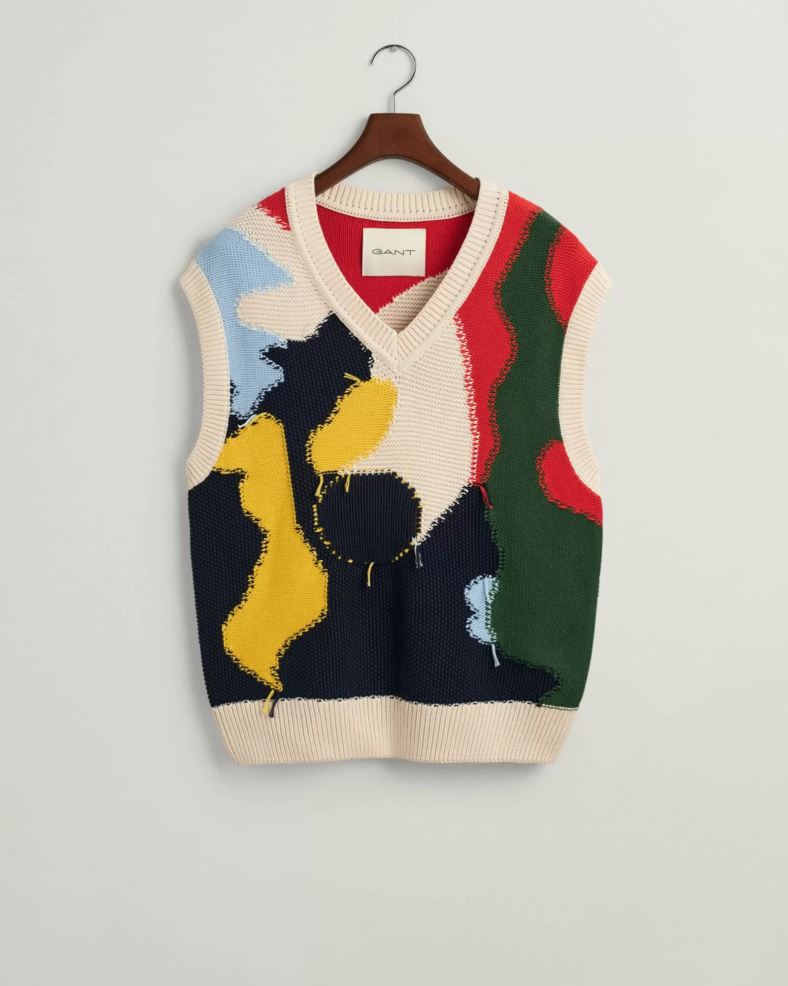 Men GANT Knitwear*Deconstructed Vest MULTICOLOR