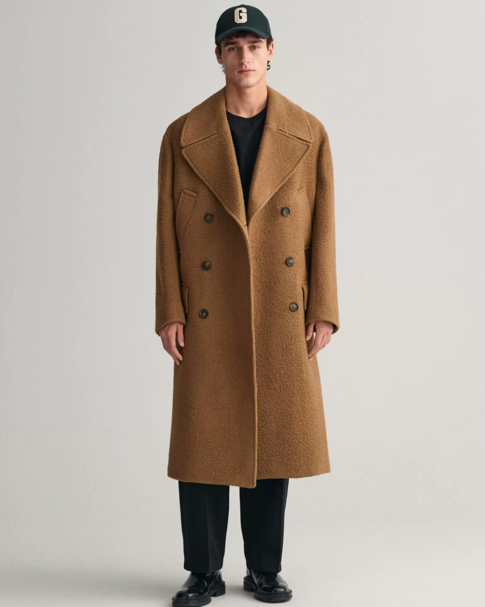 Men GANT Jackets & Coats*Double-Breasted Wool Coat MUSTARD BEIGE