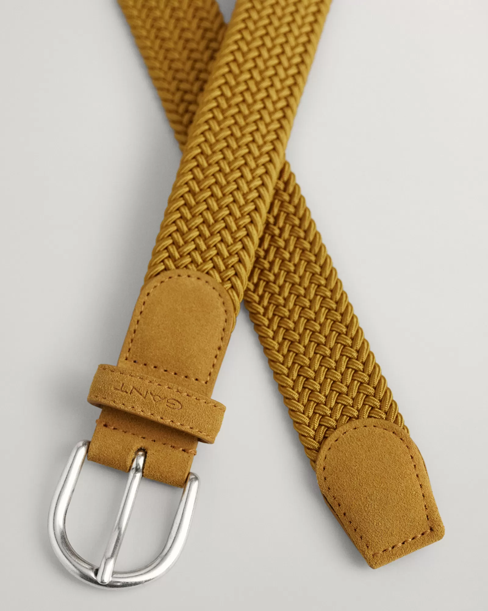 Women GANT Belts*Elastic Braided Belt CINNAMON BROWN