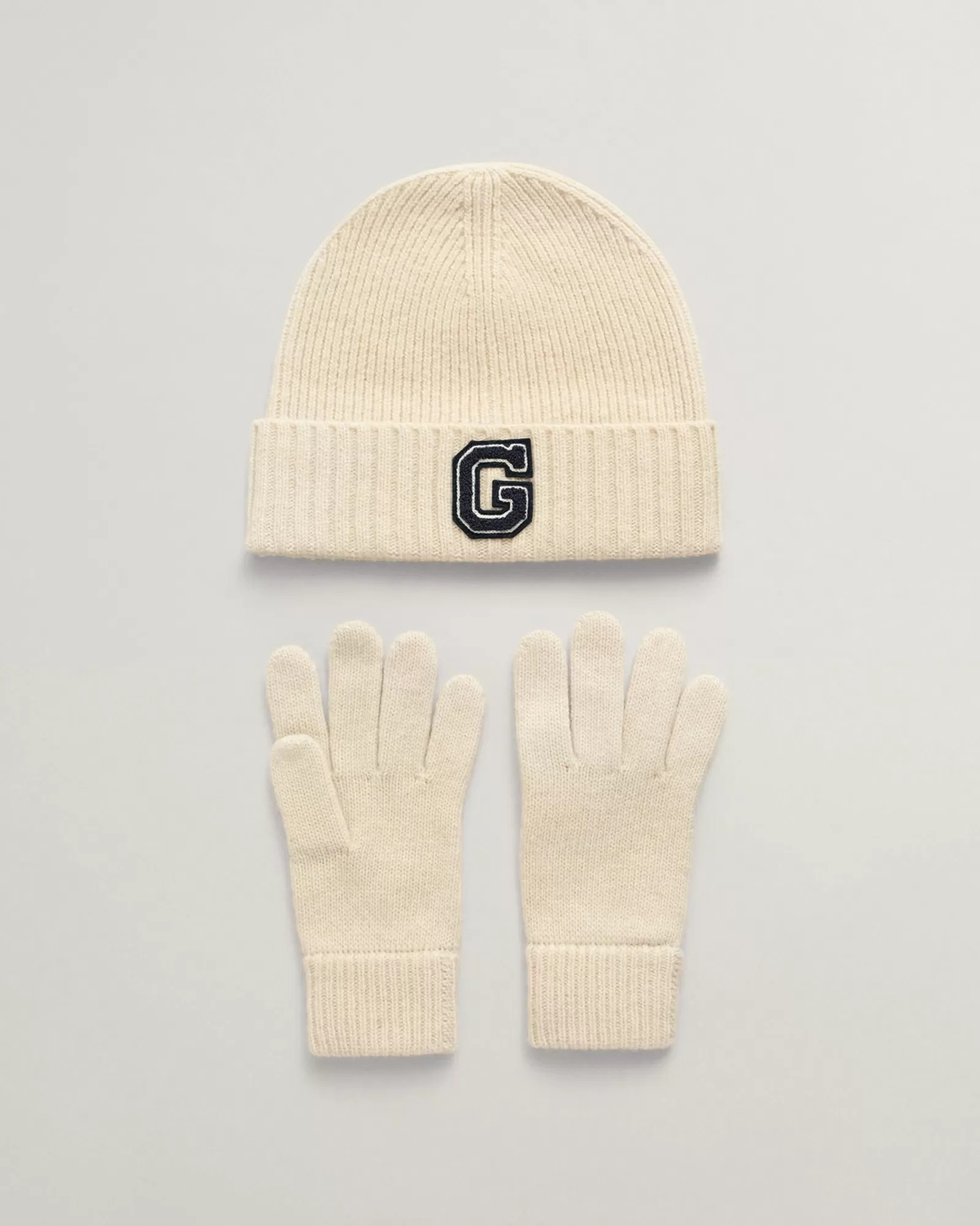 Women GANT Beanies & Hats*G Beanie & Gloves Gift Set CREAM