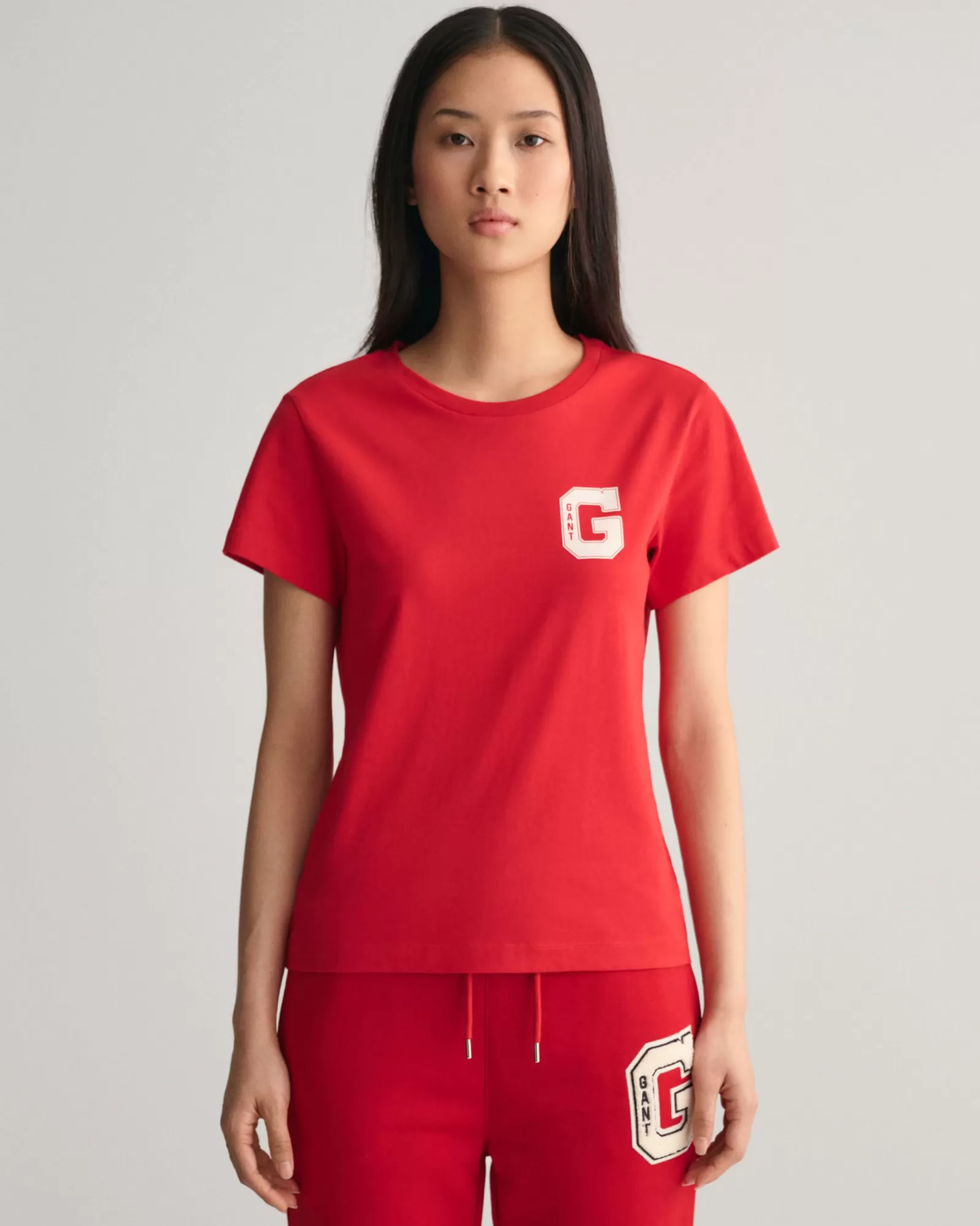 Women GANT T-Shirts & Tops*G Crew Neck T-Shirt RUBY RED