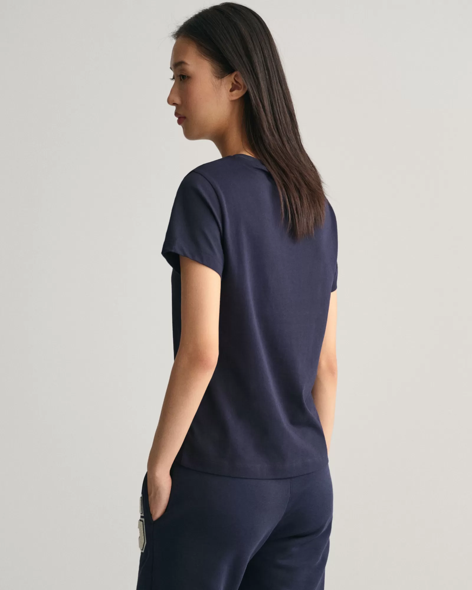 Women GANT T-Shirts & Tops*G Crew Neck T-Shirt EVENING BLUE