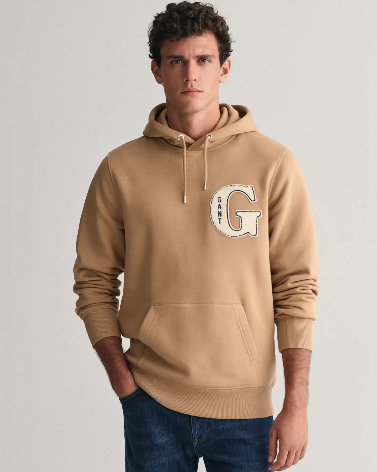 Men GANT Sweatshirts & Hoodies*G Graphic Hoodie WARM KHAKI