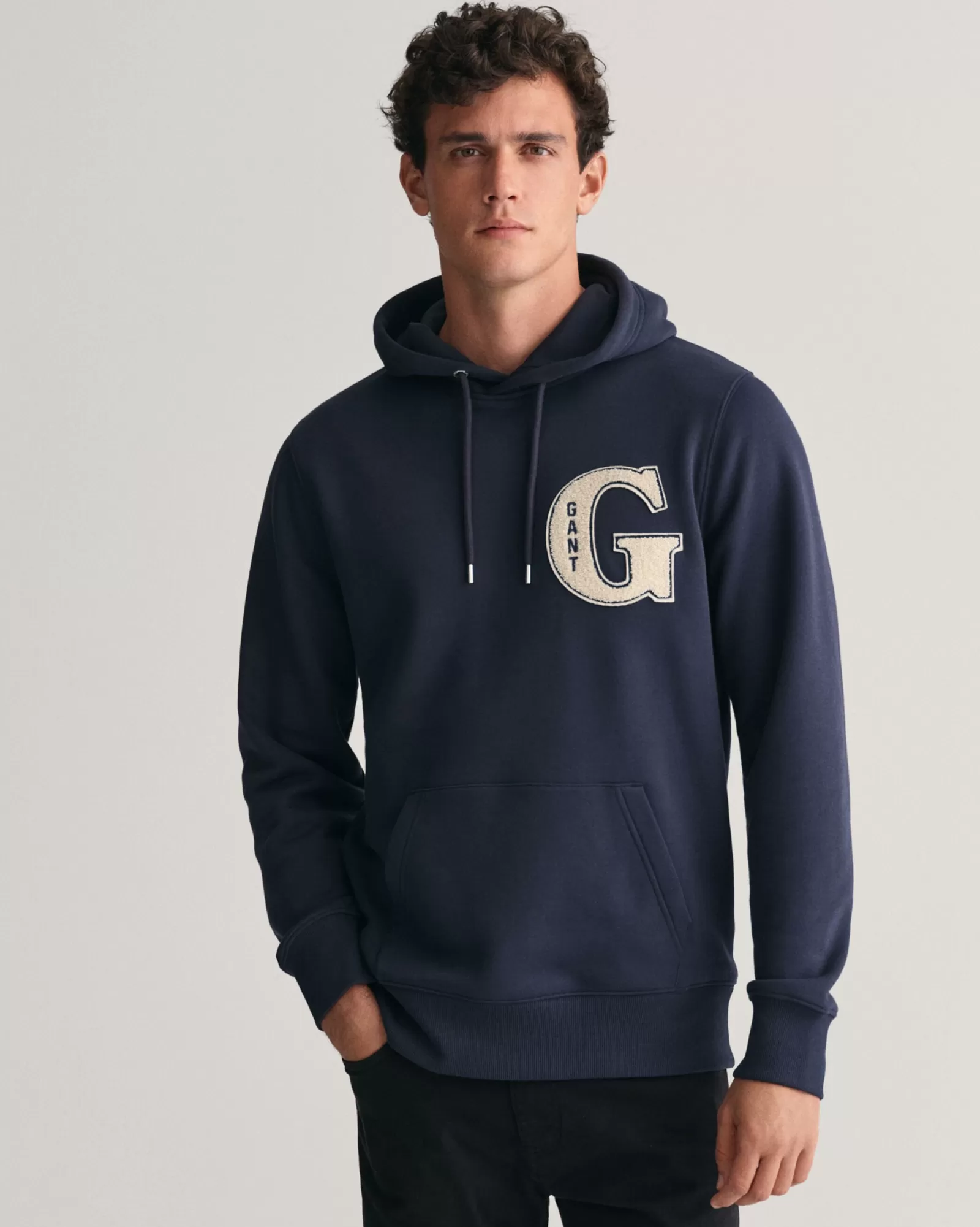 Men GANT Sweatshirts & Hoodies*G Graphic Hoodie EVENING BLUE