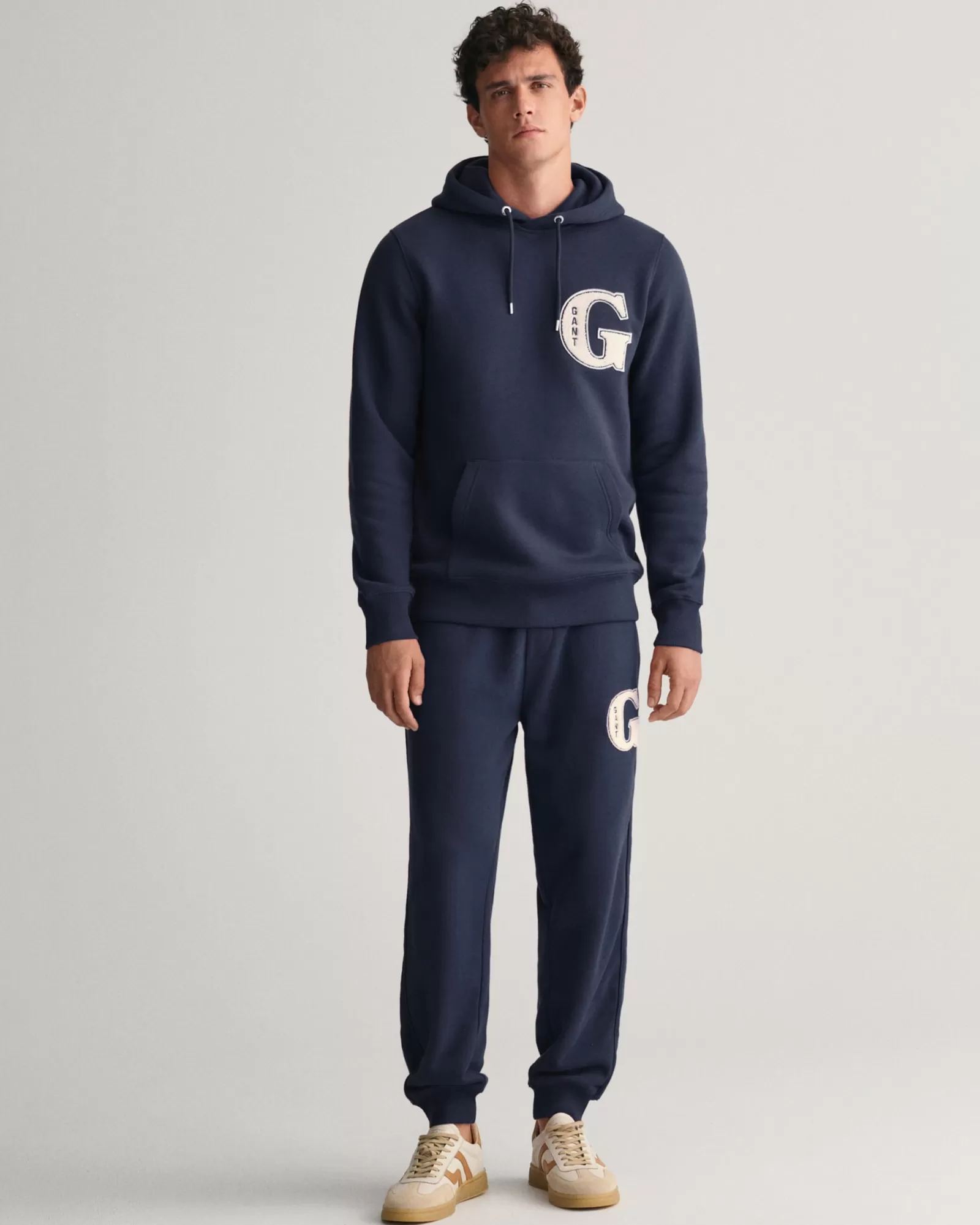 Men GANT Pants*G Graphic Sweatpants EVENING BLUE