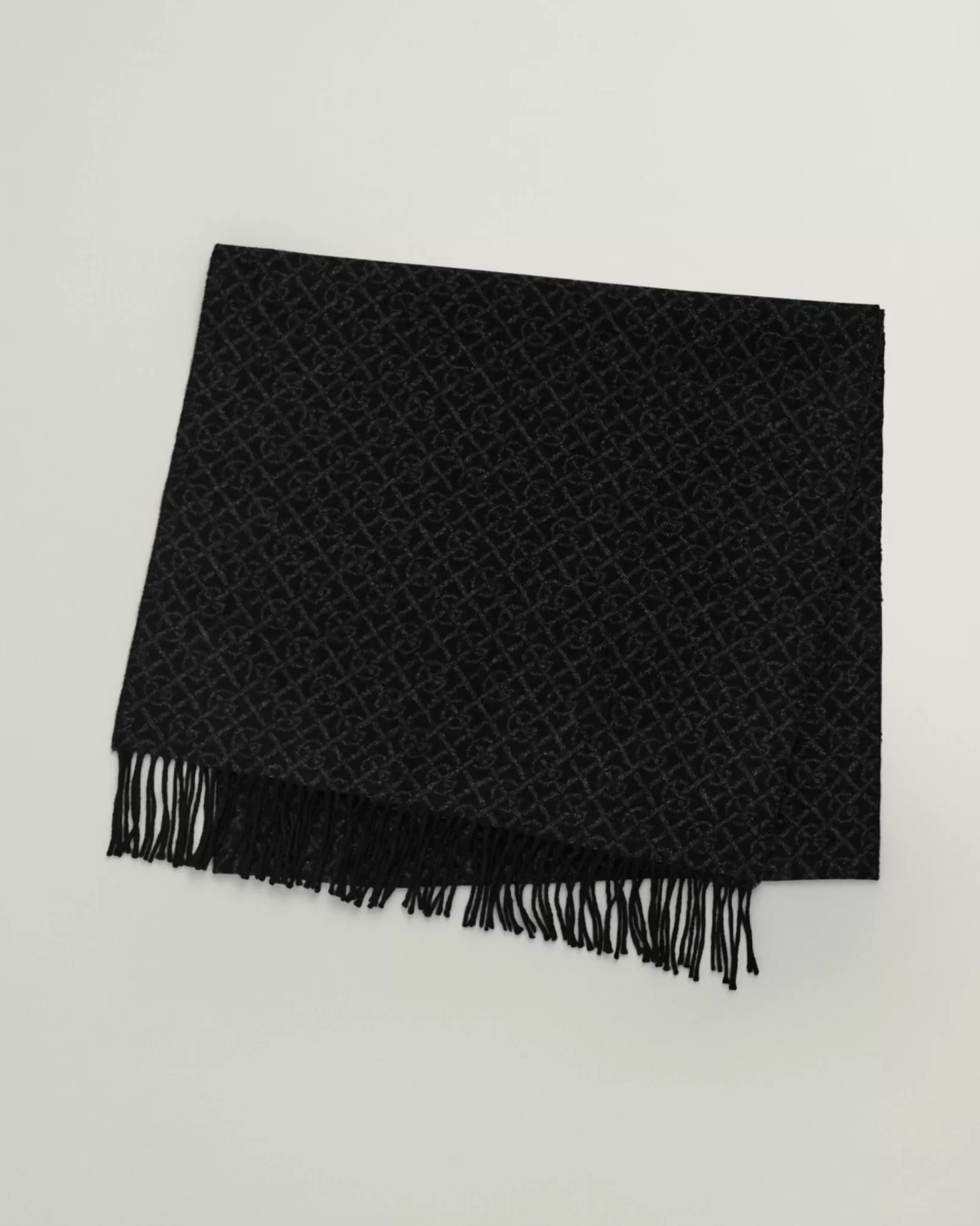 Women GANT Scarves*G Patterned Scarf BLACK