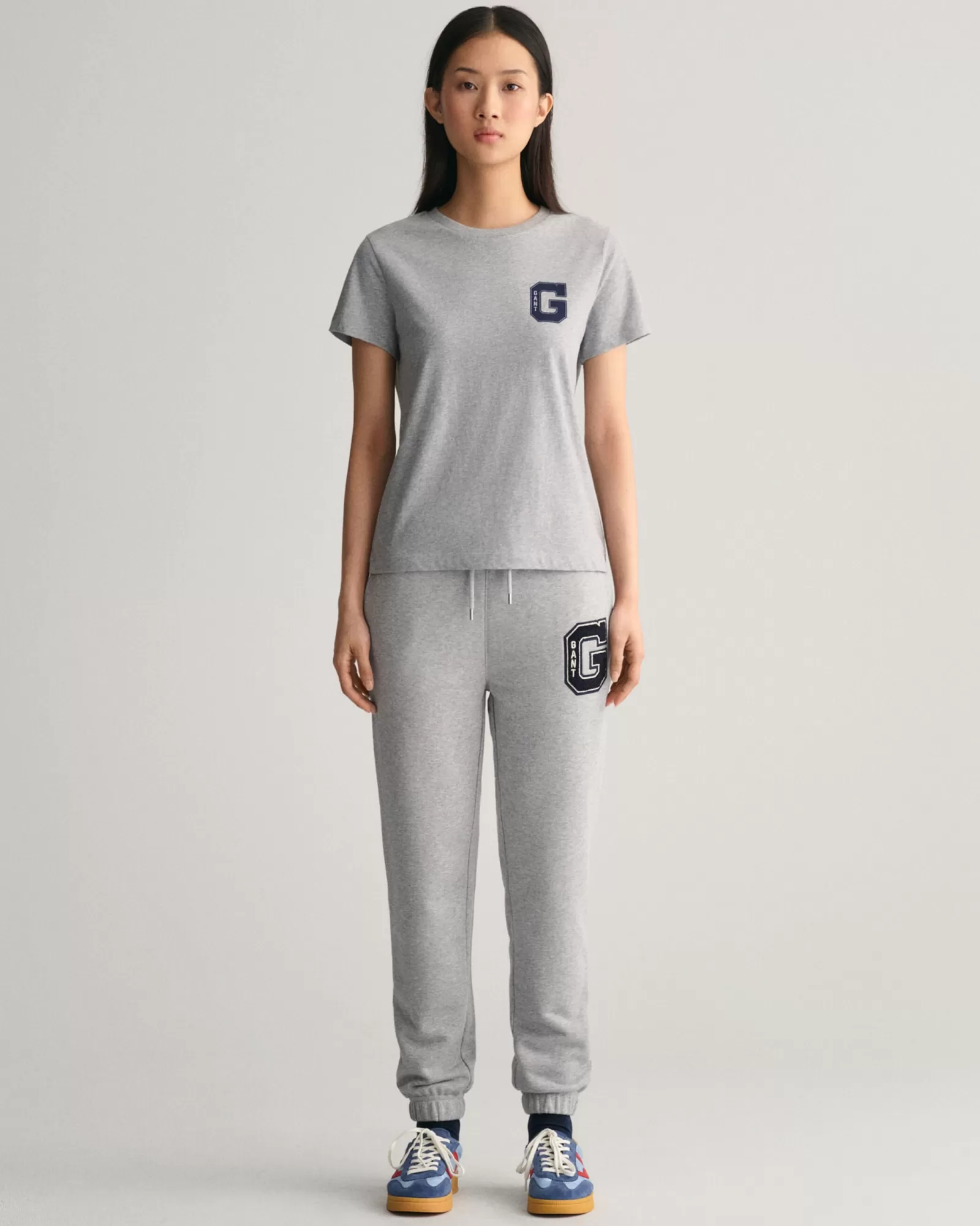 Women GANT Pants*G Sweatpants GREY MELANGE