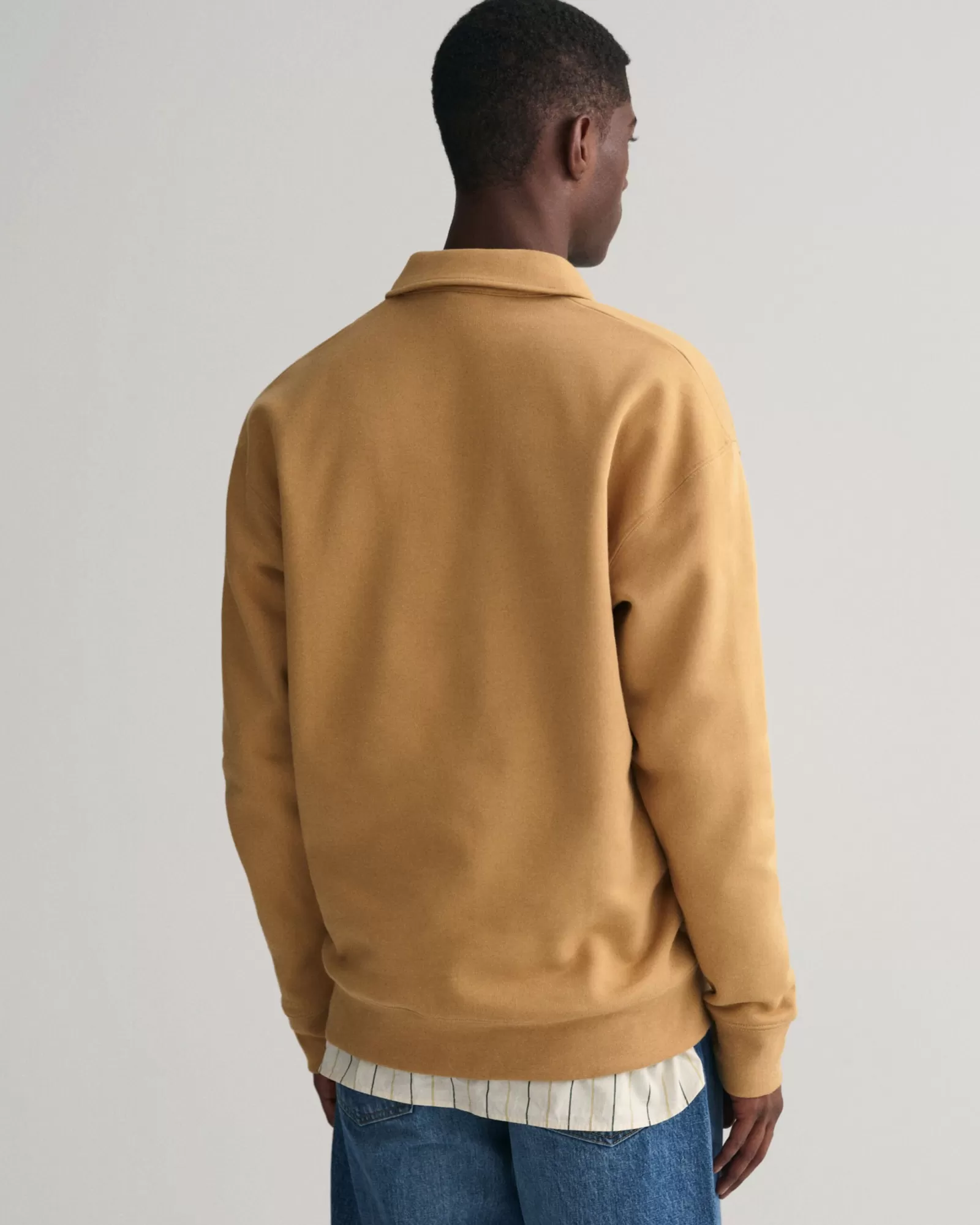 Men GANT Sweatshirts & Hoodies* Icon Half-Zip Sweatshirt WHEAT BEIGE