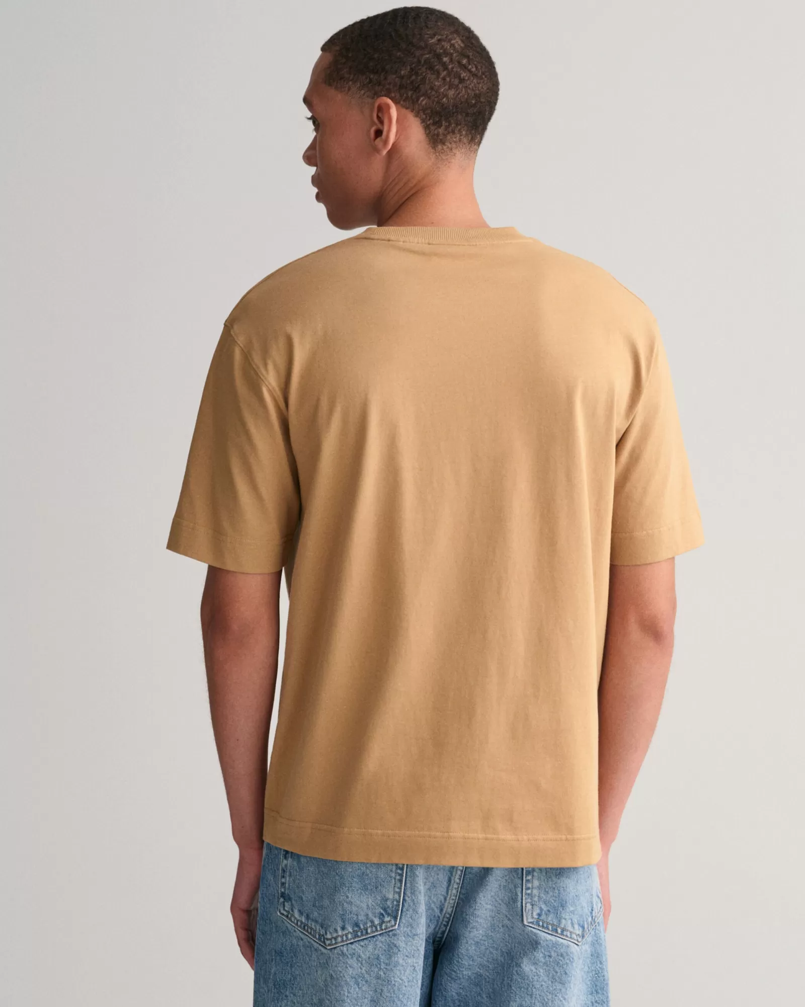 Men GANT T-Shirts* Icon T-shirt WHEAT BEIGE