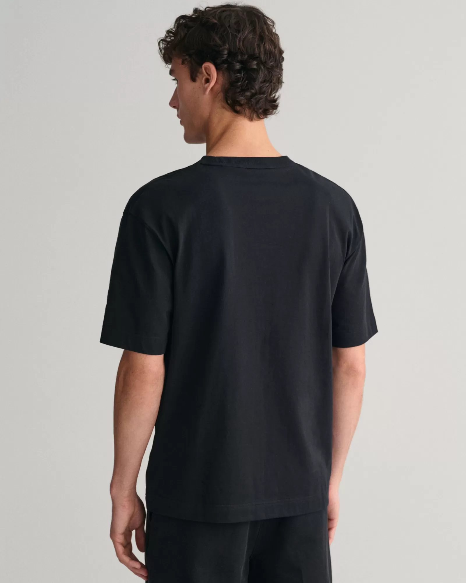 Men GANT T-Shirts* Icon T-shirt BLACK