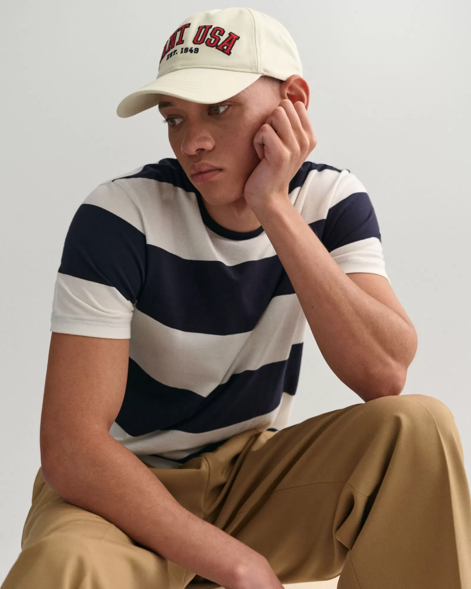 Men GANT Caps* USA Cap CREAM