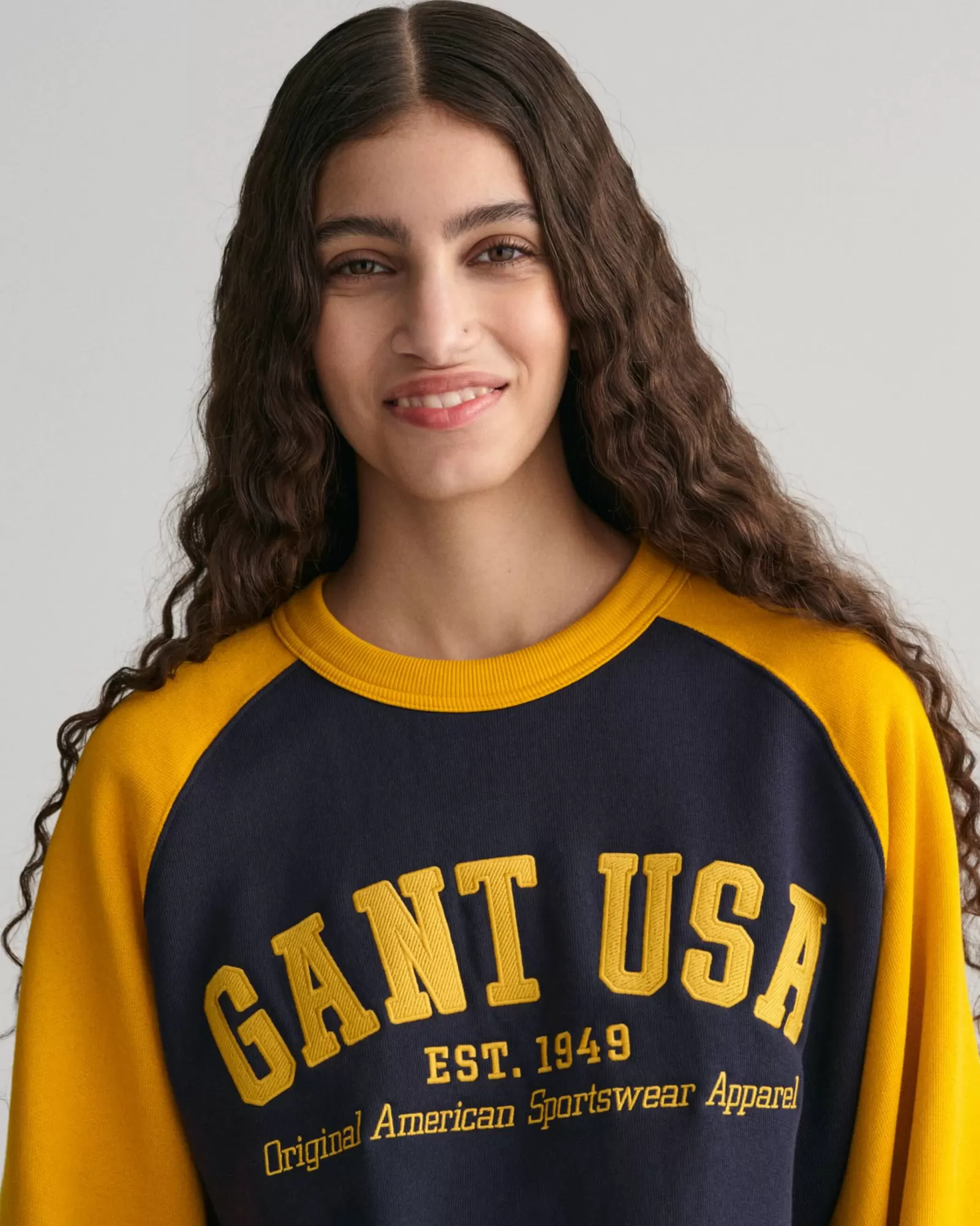 Women GANT Sweatshirts & Hoodies* USA Crew Neck Sweatshirt EVENING BLUE