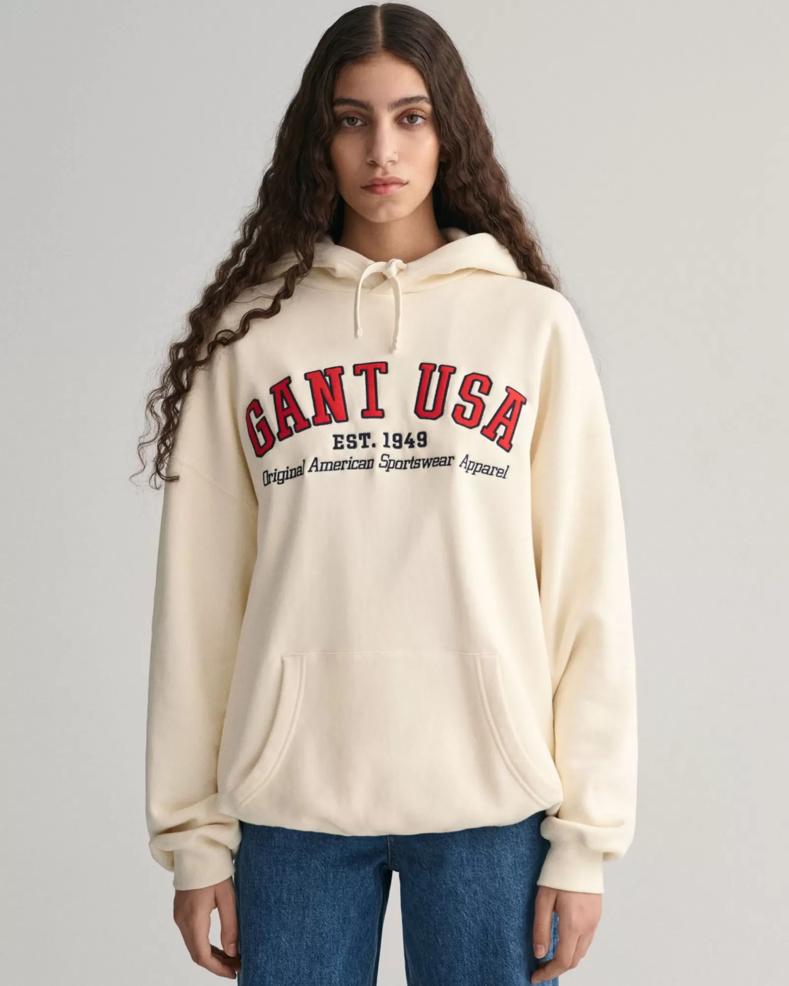 Women GANT Sweatshirts & Hoodies* USA Hoodie CREAM