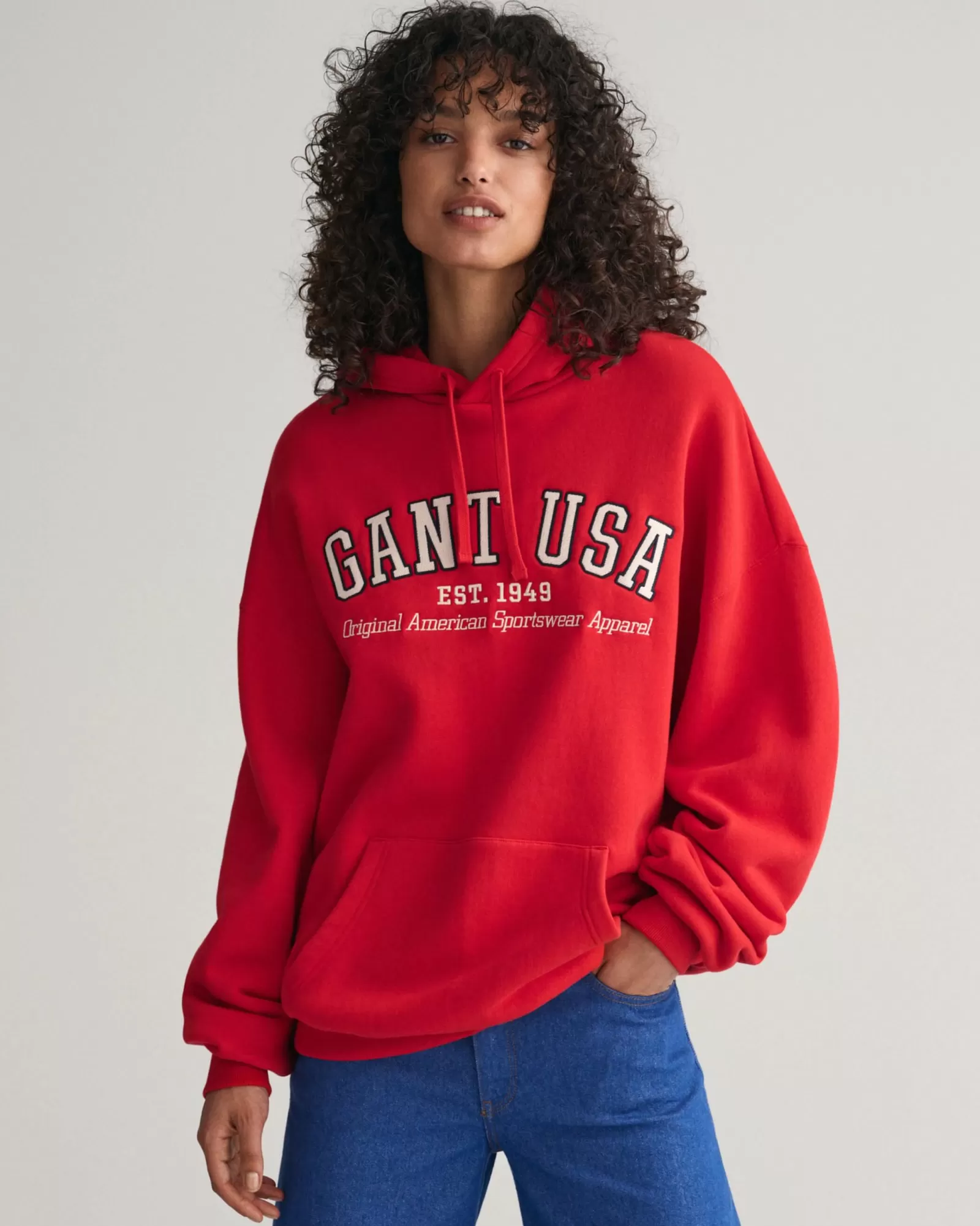 Women GANT Sweatshirts & Hoodies* USA Hoodie RICH RED