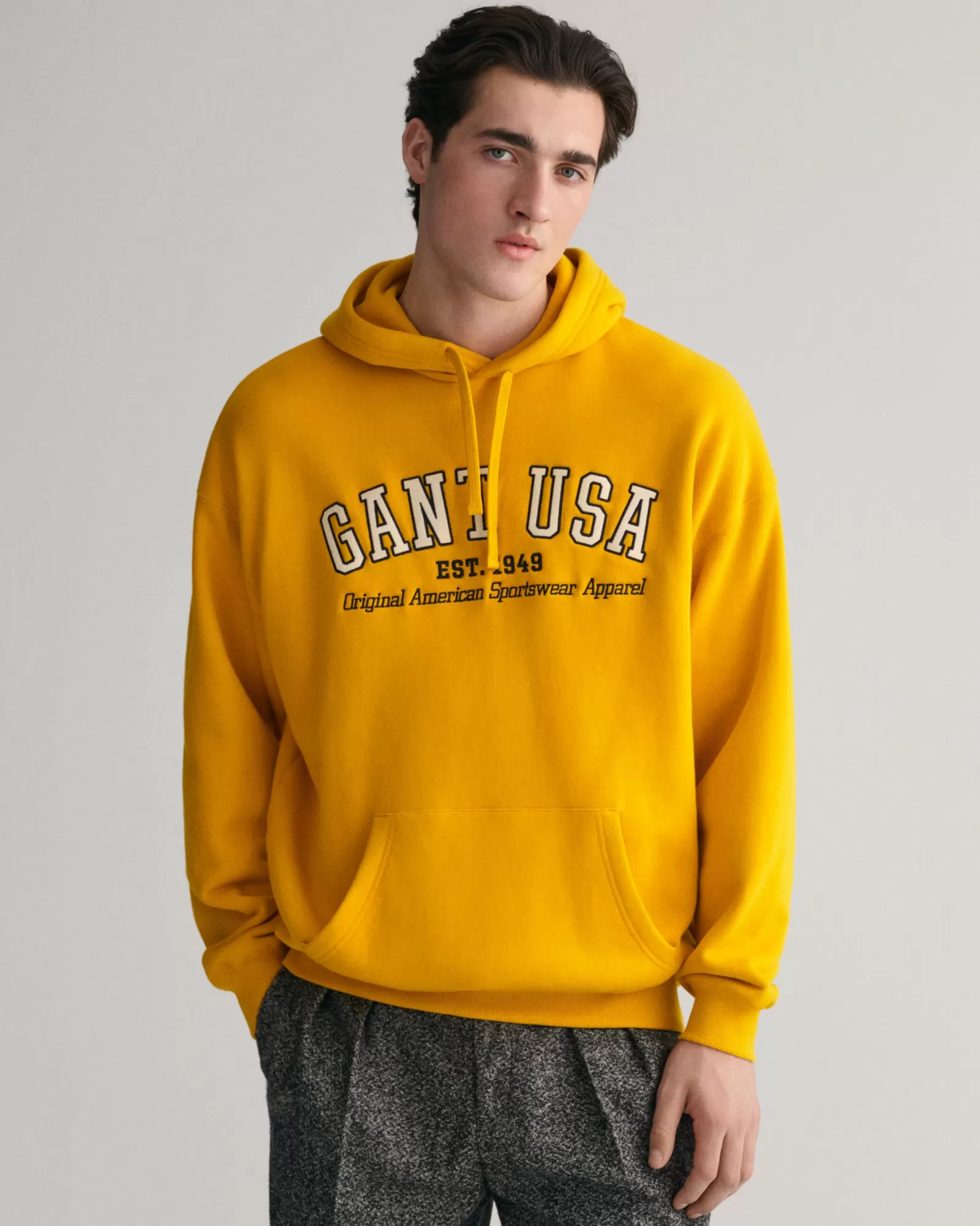 Men GANT Sweatshirts & Hoodies* USA Hoodie SUNFLOWER YELLOW