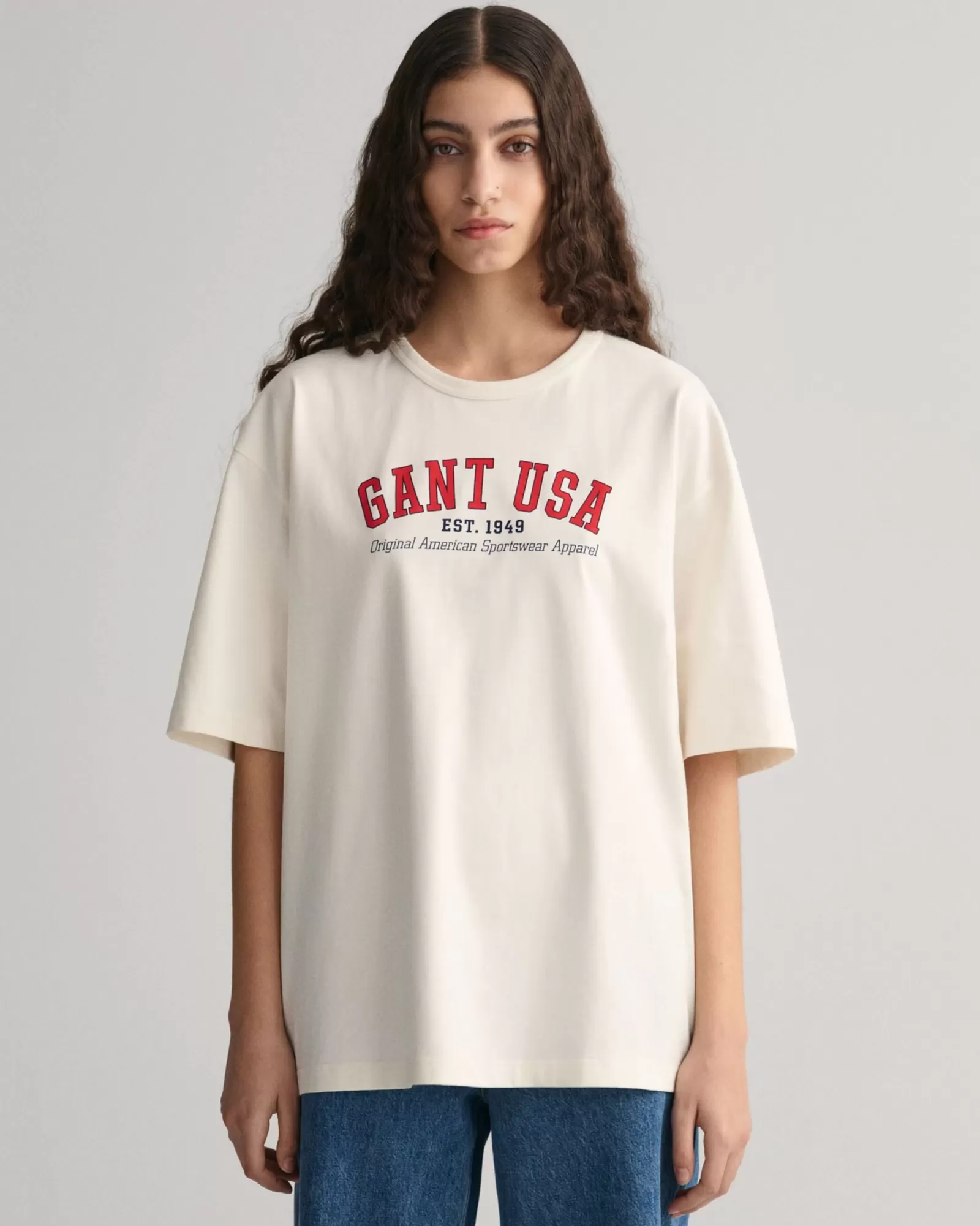 Women GANT T-Shirts & Tops* USA T-Shirt CREAM