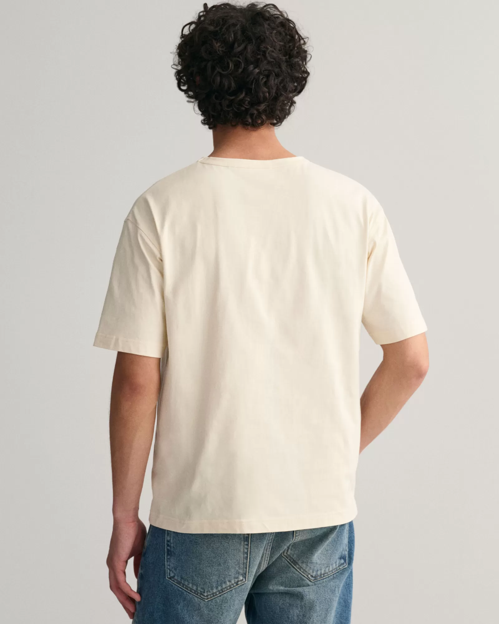 Men GANT T-Shirts* USA T-Shirt CREAM