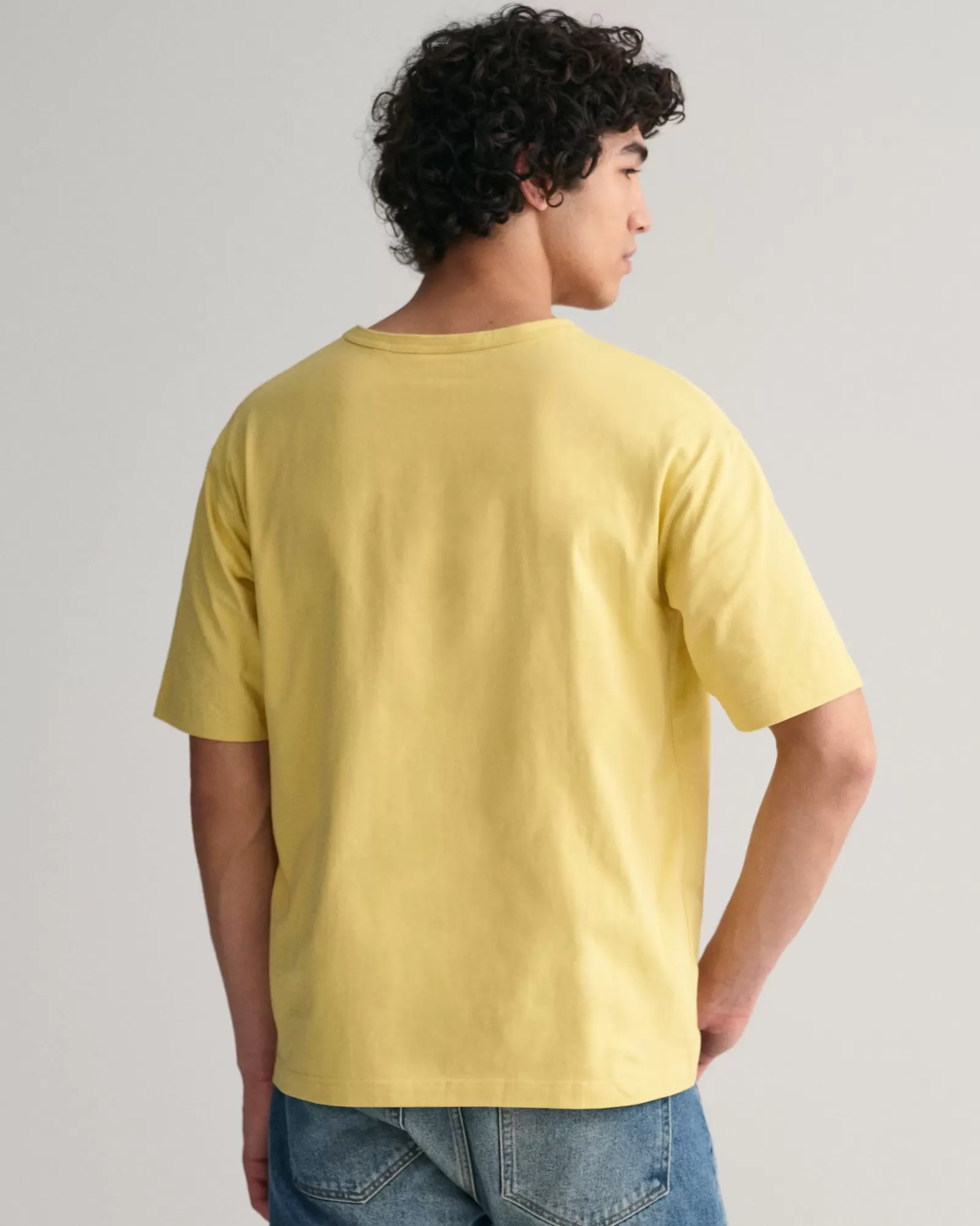 Men GANT T-Shirts* USA T-Shirt LIGHT MUSTARD YELLOW