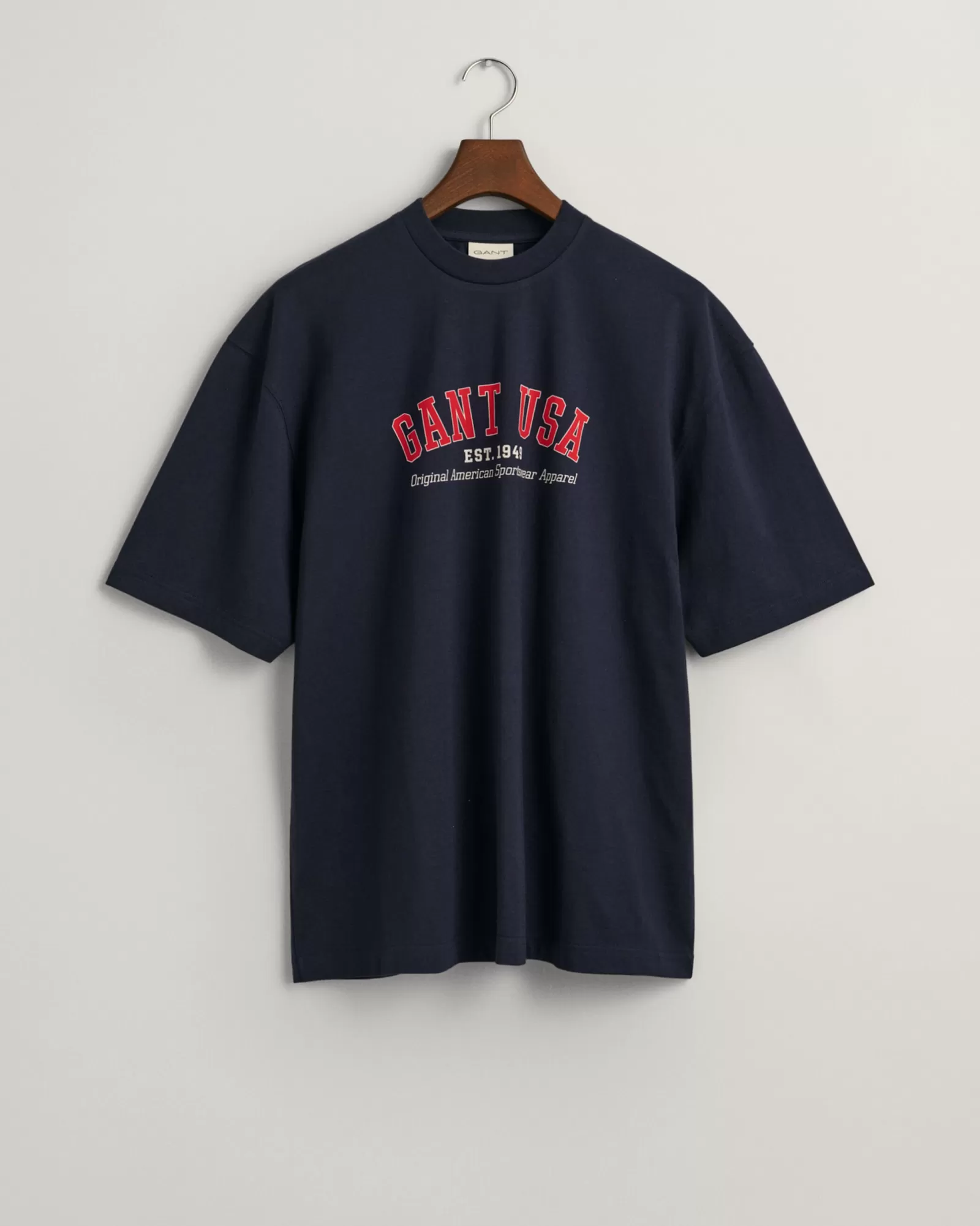 Men GANT T-Shirts* USA T-Shirt EVENING BLUE