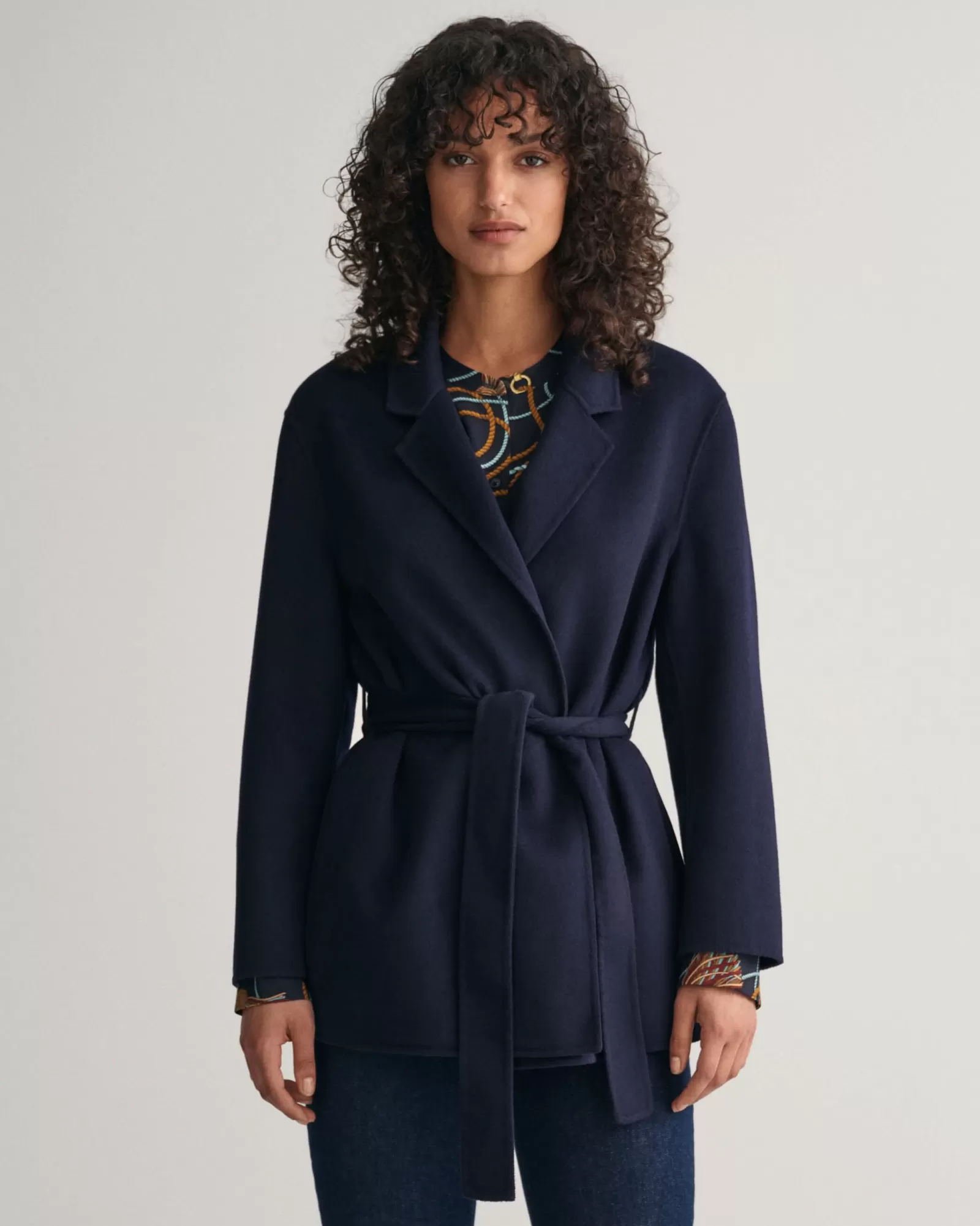 Women GANT Blazers*Handstitched Belted Blazer EVENING BLUE