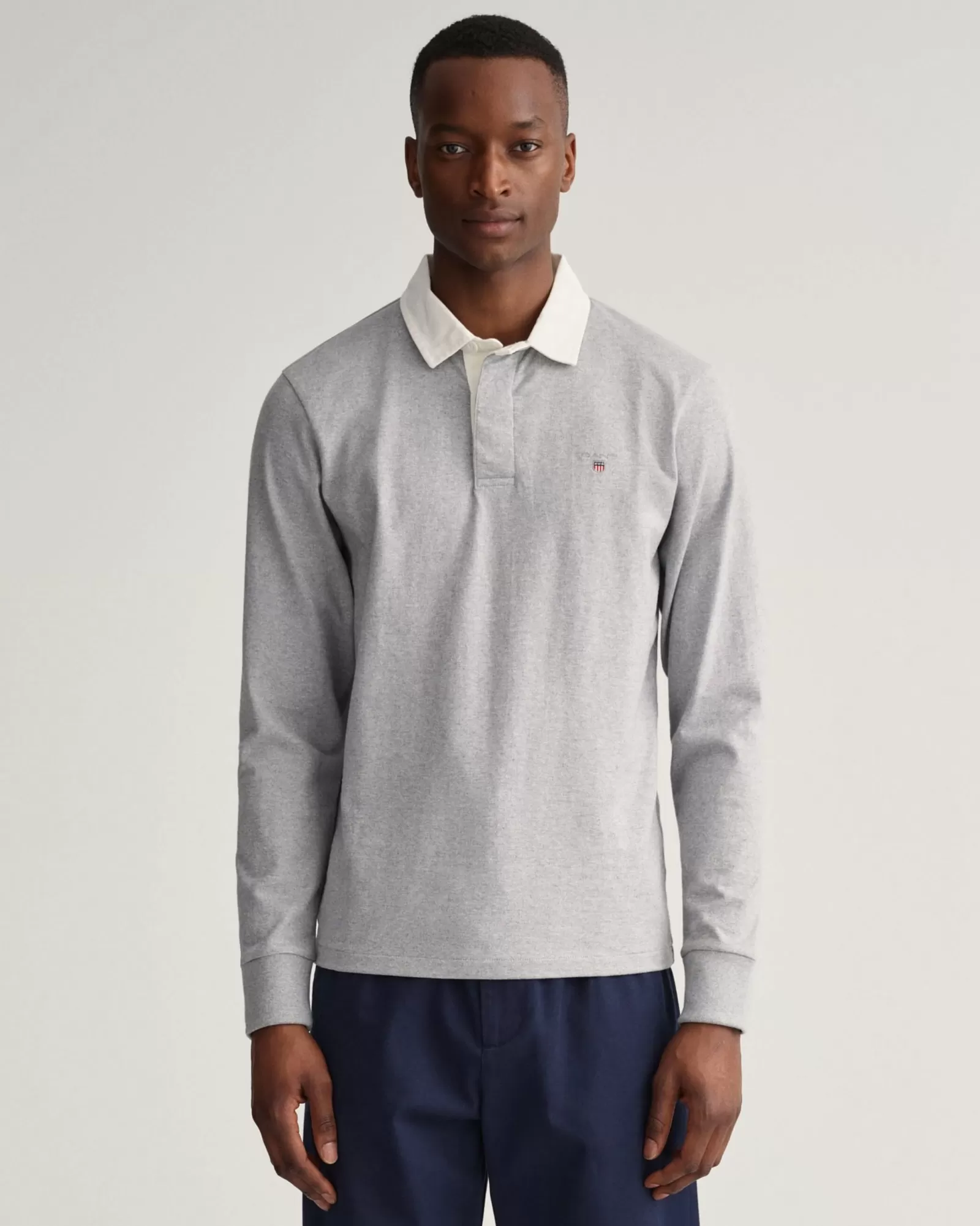 Men GANT Polos & Heavy Ruggers*Heavy Rugger GREY MELANGE