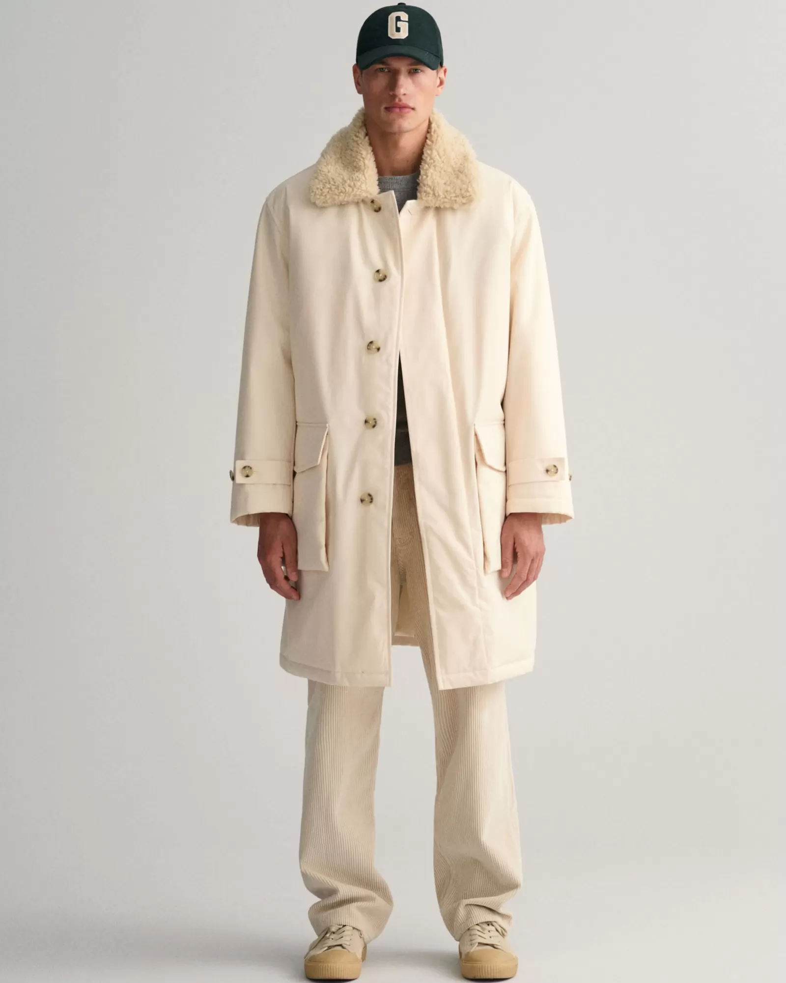 Men GANT Jackets & Coats*Heavy Utility Winter Coat CREAM