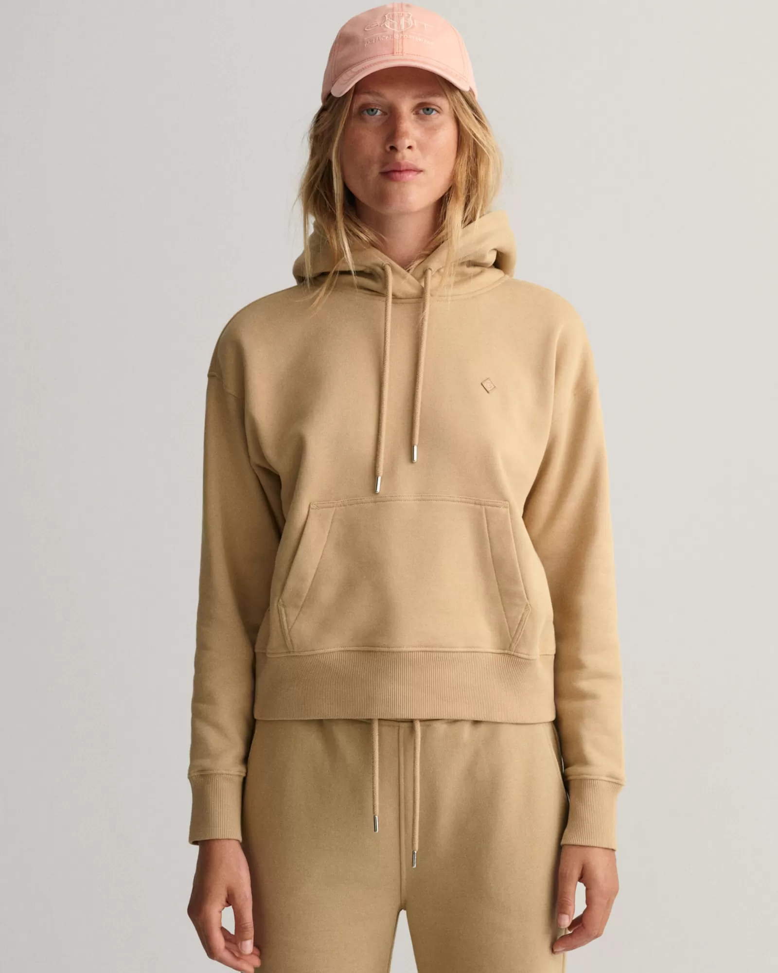 Women GANT Sweatshirts & Hoodies*Icon G Essential Hoodie DARK KHAKI