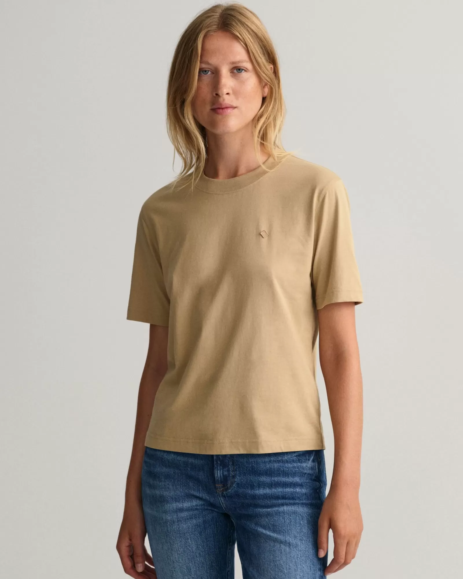 Women GANT T-Shirts & Tops*Icon G Essential T-Shirt DARK KHAKI