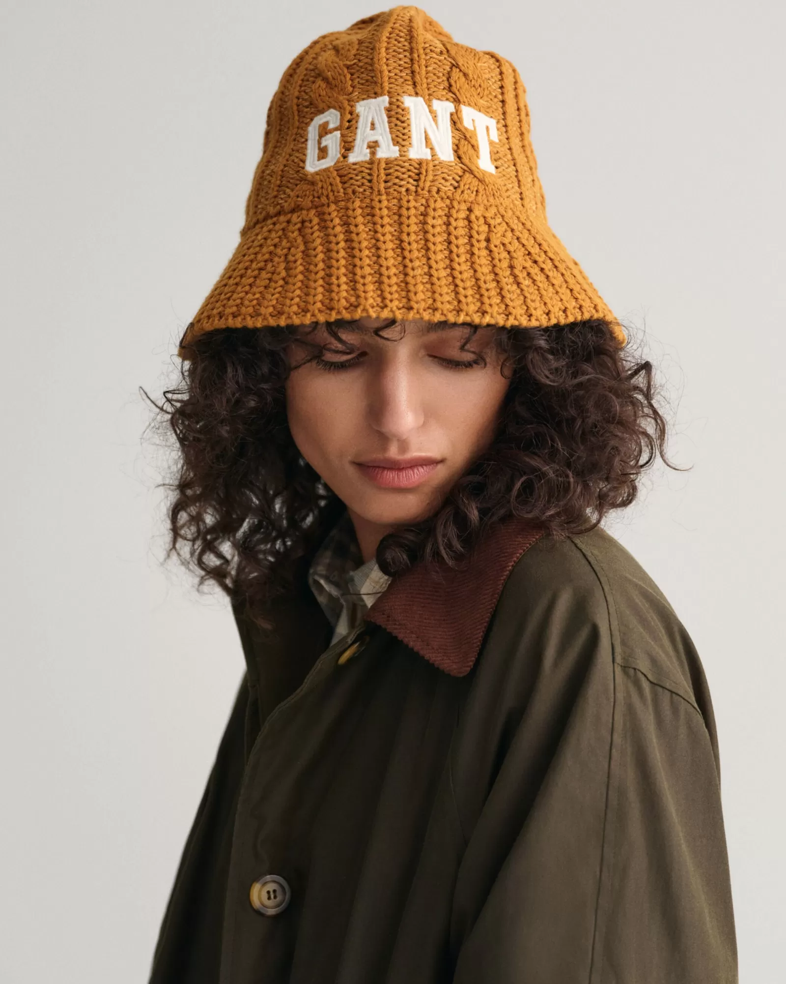 Women GANT Beanies & Hats*Knitted Bell Hat CINNAMON BROWN