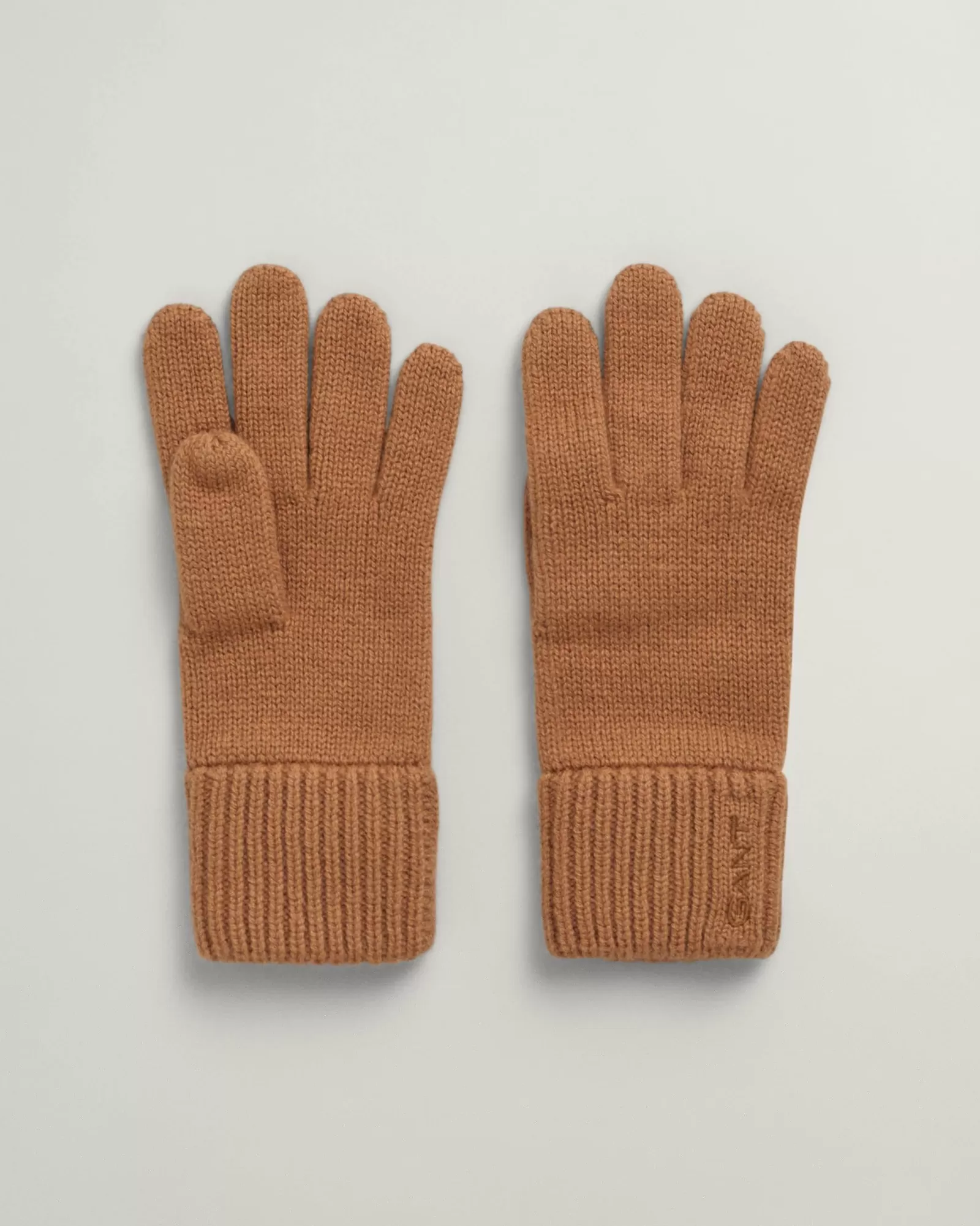 Women GANT Gloves*Knitted Wool Gloves BURNT SUGAR