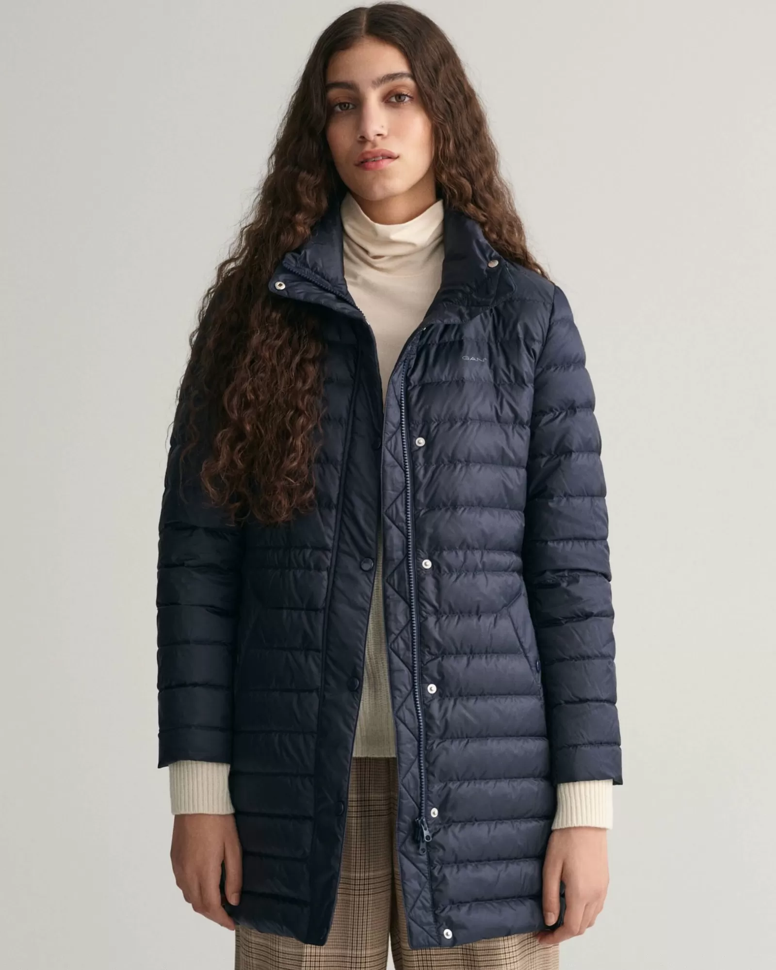 Women GANT Jackets & Coats*Light Down Coat EVENING BLUE