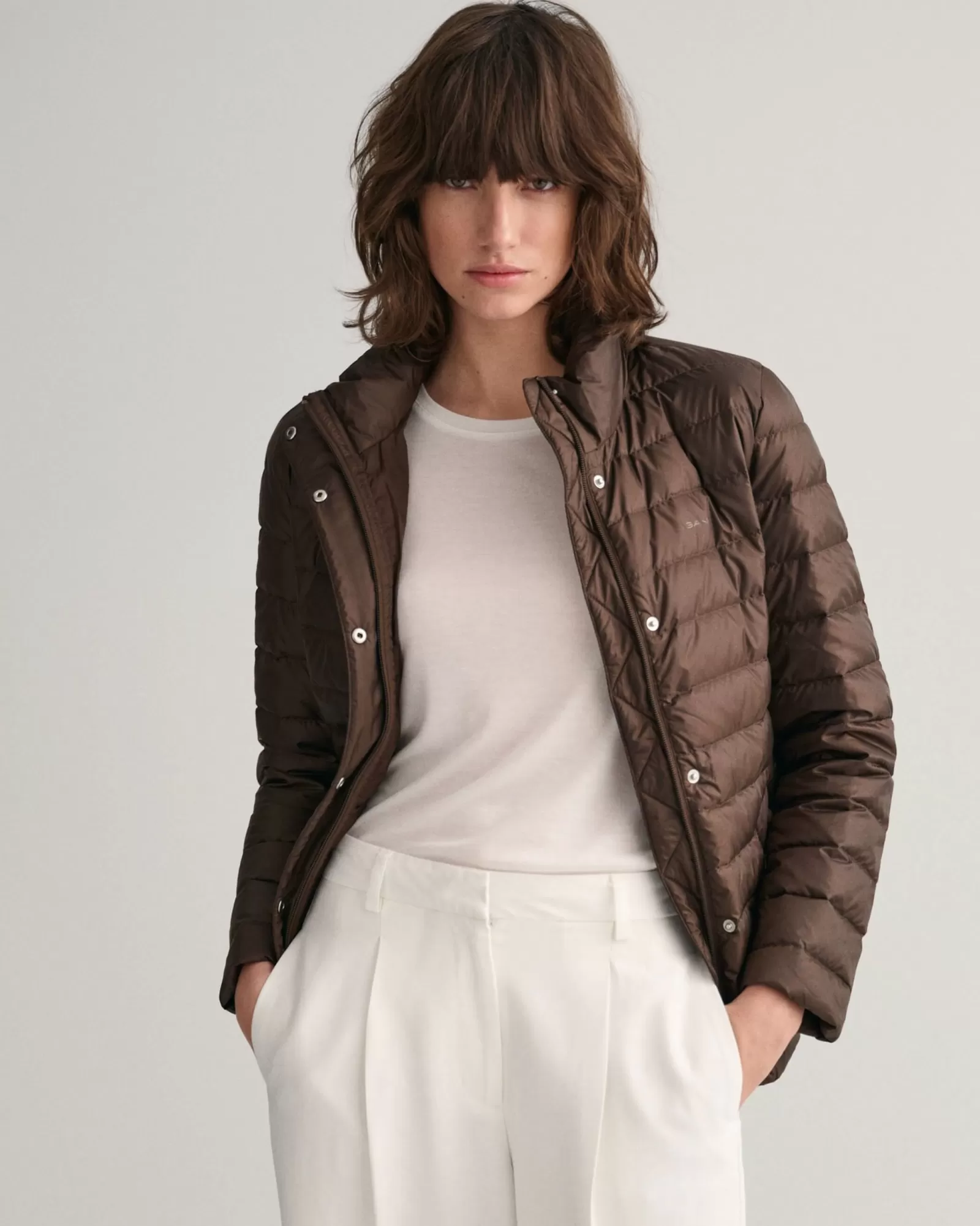 Women GANT Jackets & Coats*Light Down Jacket RICH BROWN