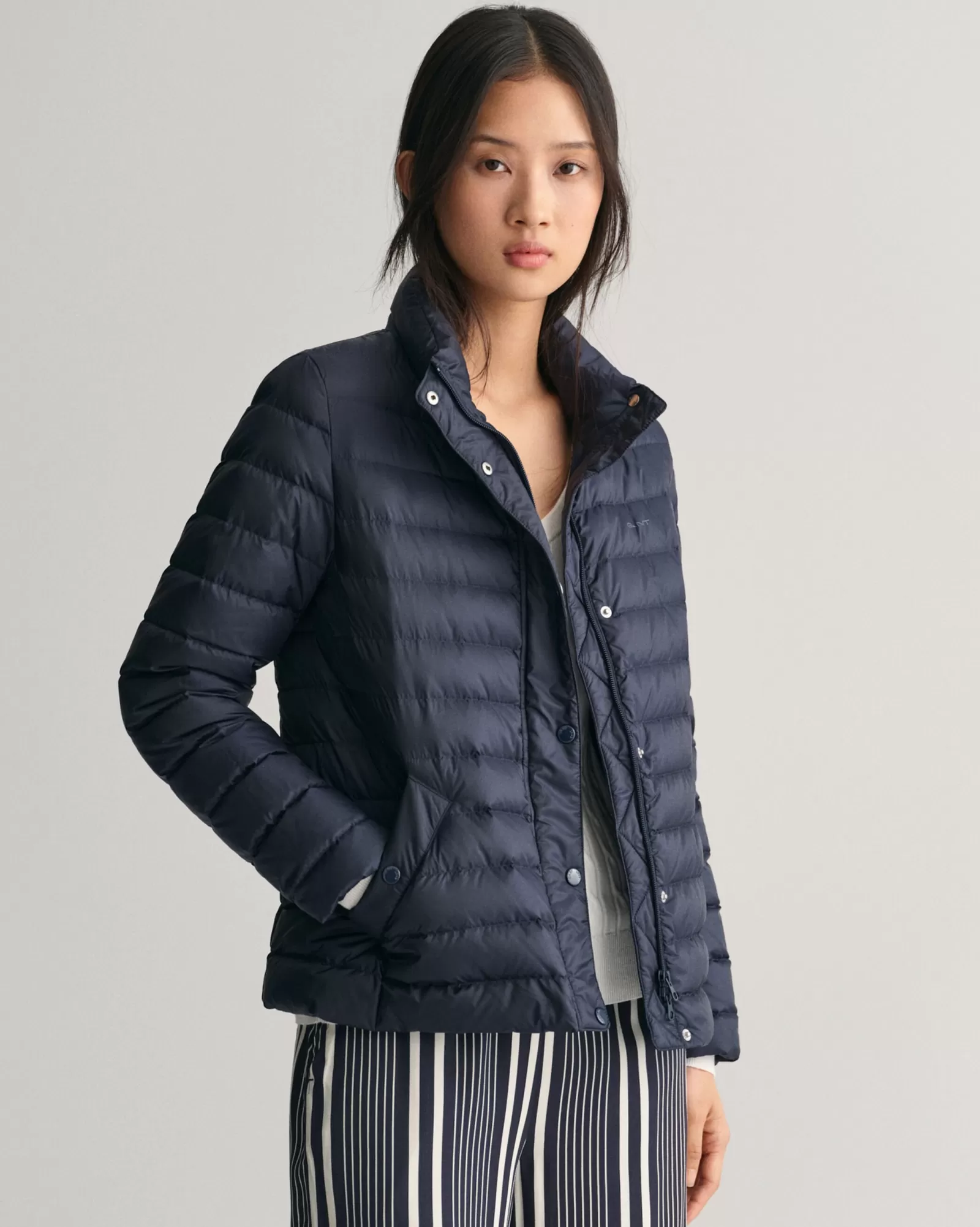 Women GANT Jackets & Coats*Light Down Jacket EVENING BLUE