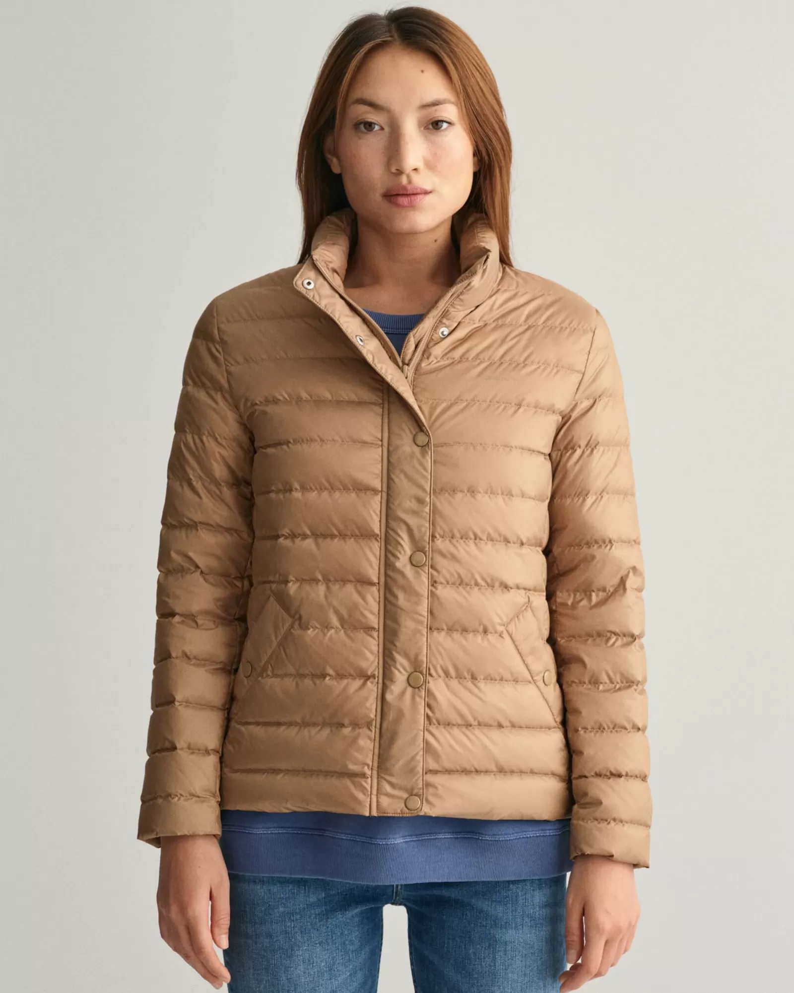 Women GANT Jackets & Coats*Light Down Jacket WARM KHAKI