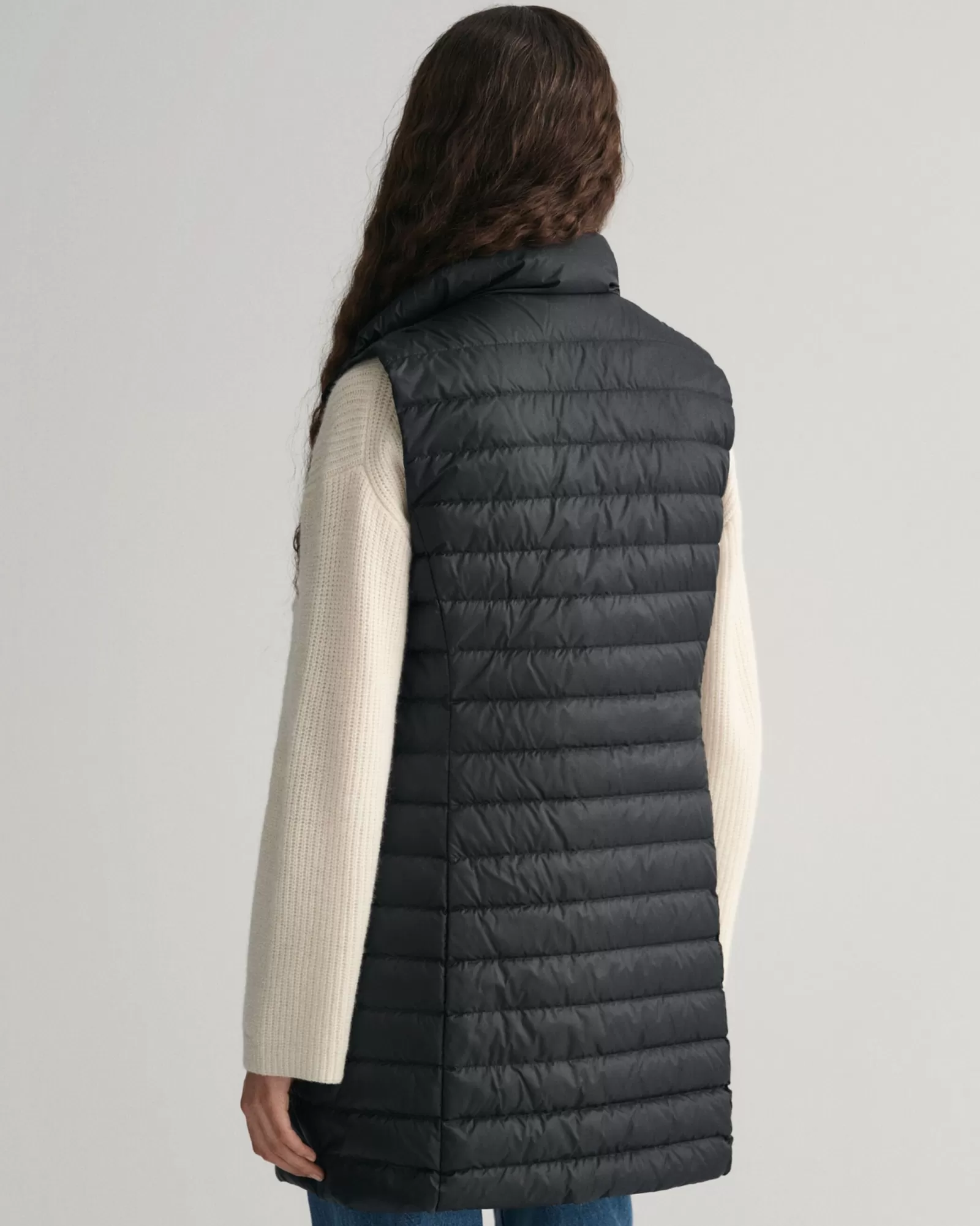 Women GANT Jackets & Coats*Light Down Long Vest BLACK