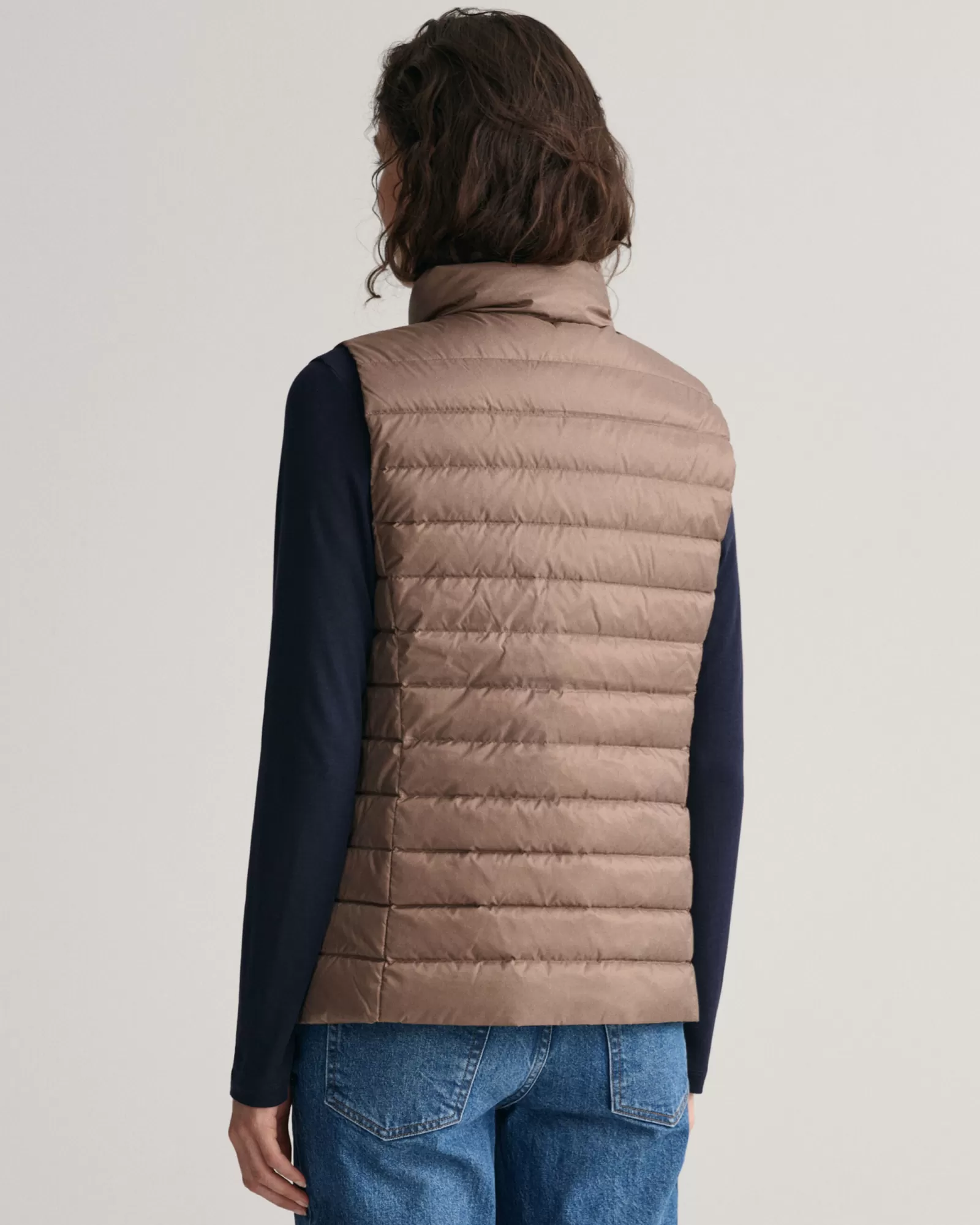 Women GANT Jackets & Coats*Light Down Vest DESERT BROWN