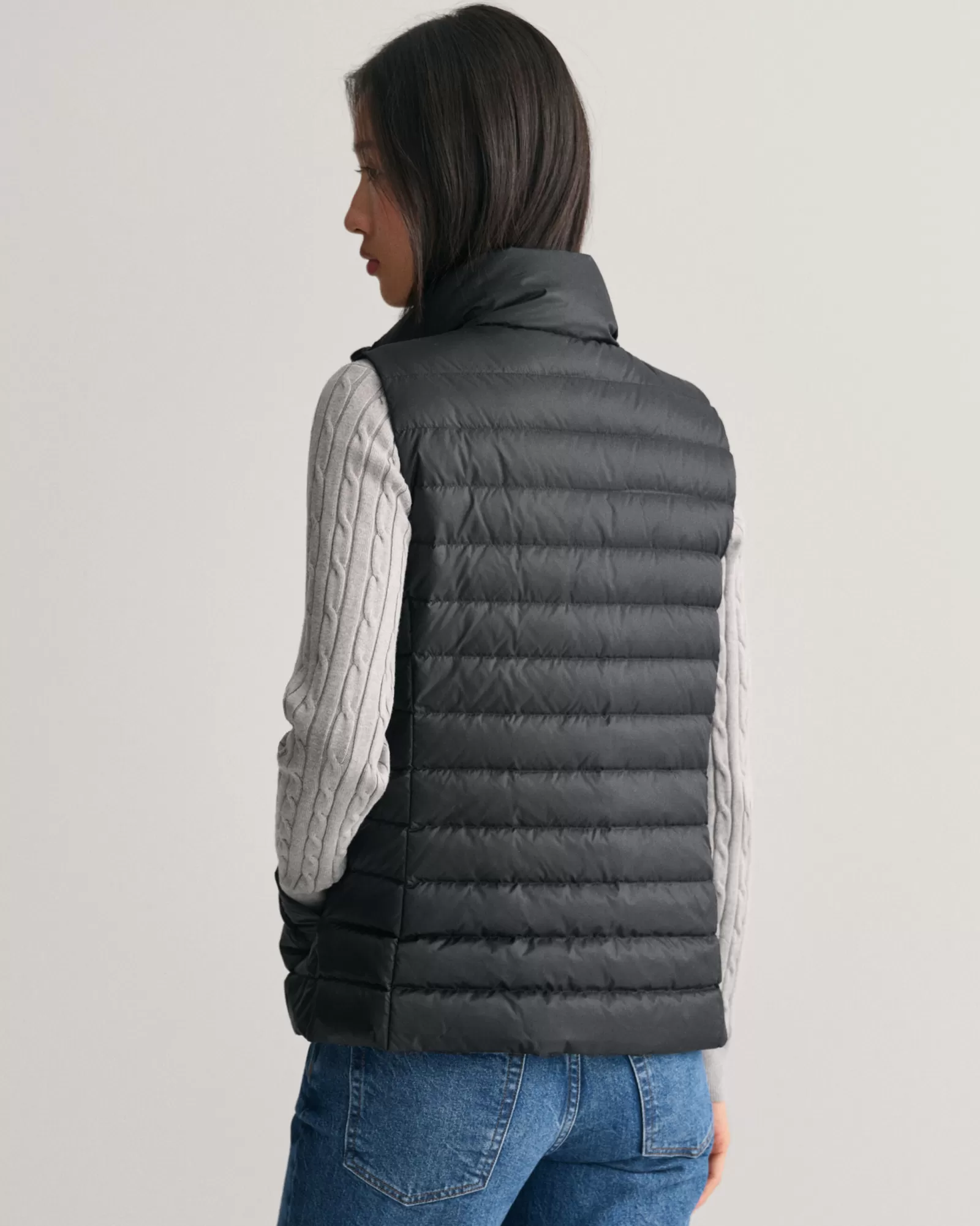 Women GANT Jackets & Coats*Light Down Vest BLACK