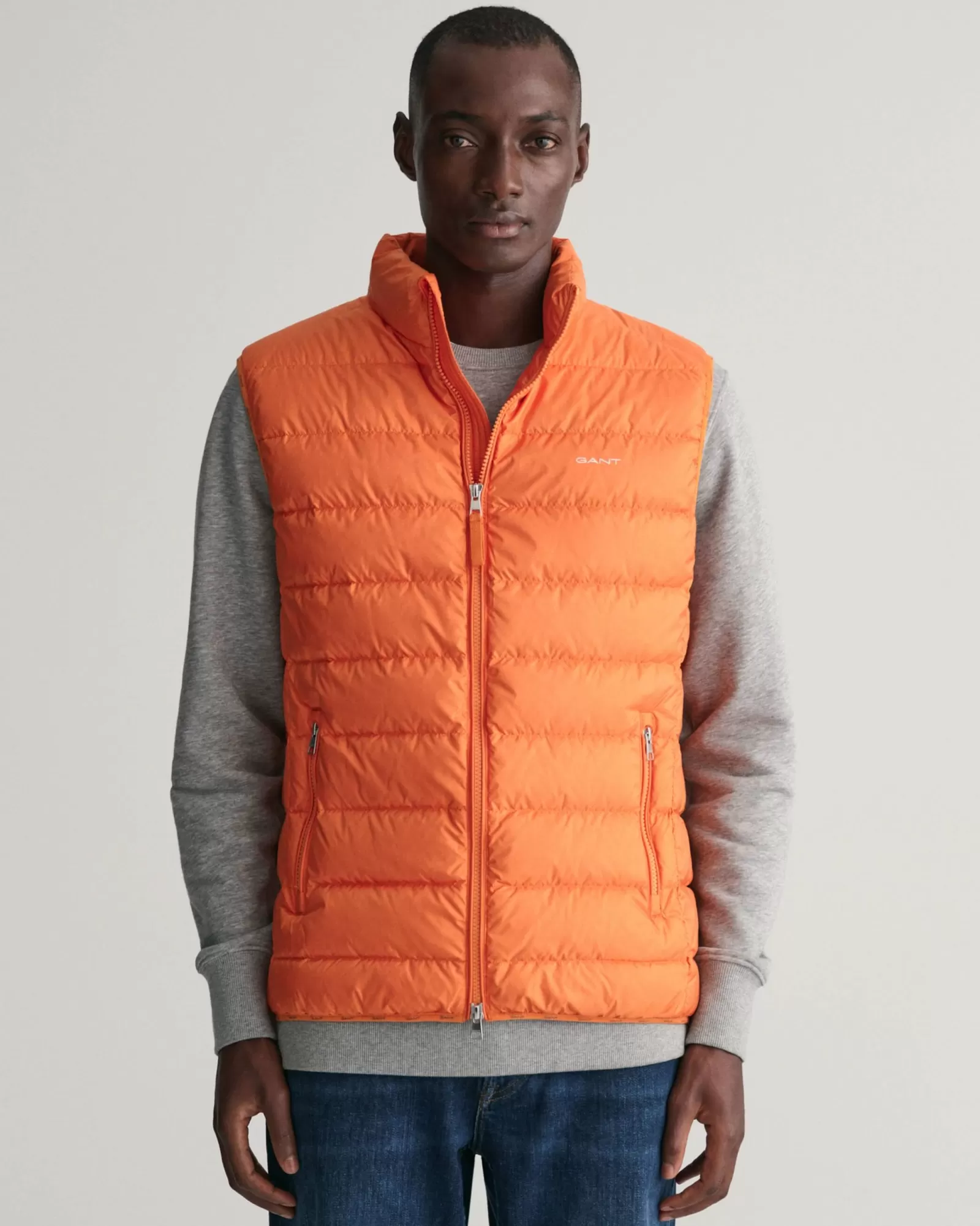 Men GANT Jackets & Coats*Light Down Vest PUMPKIN ORANGE