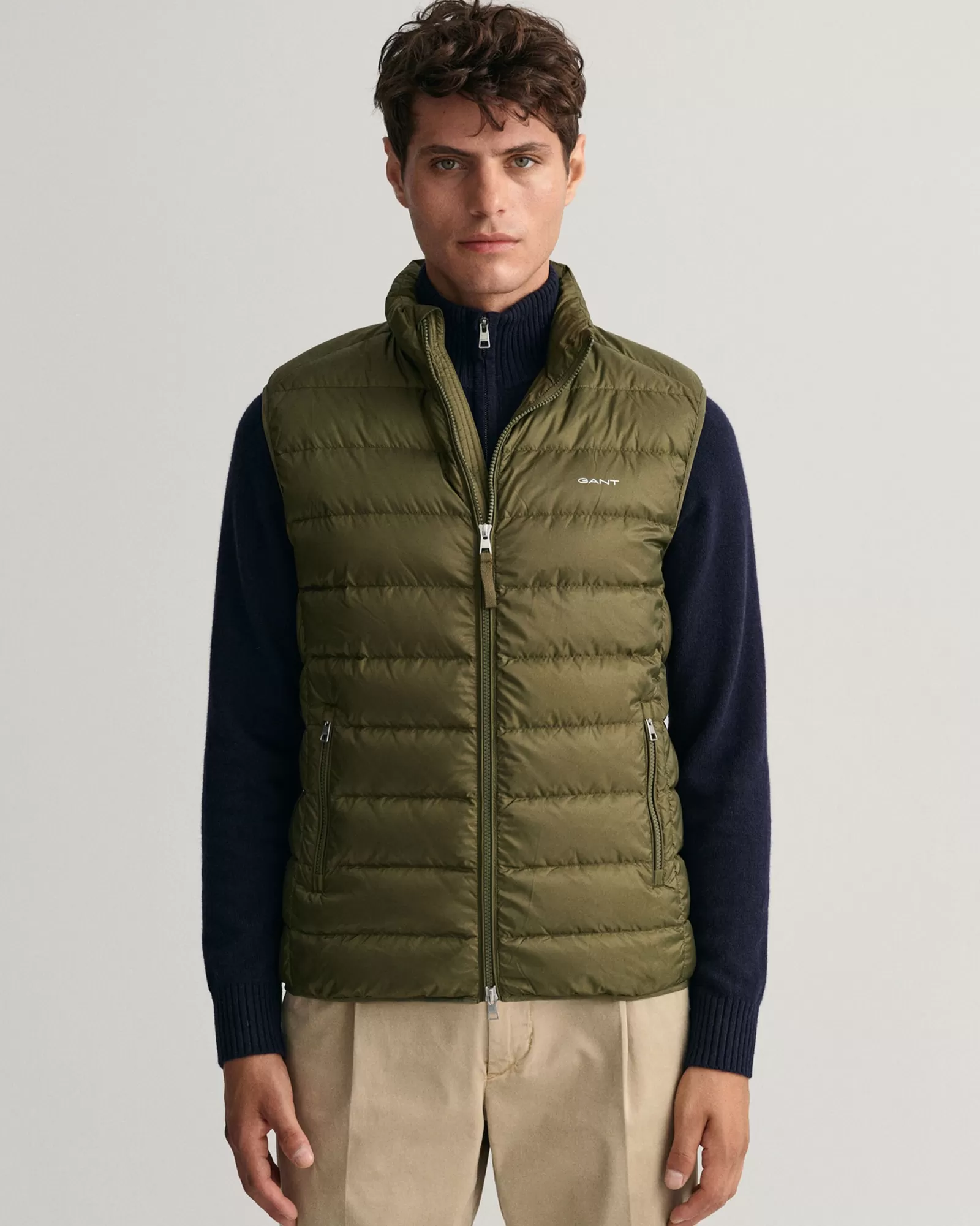 Men GANT Jackets & Coats*Light Down Vest JUNIPER GREEN