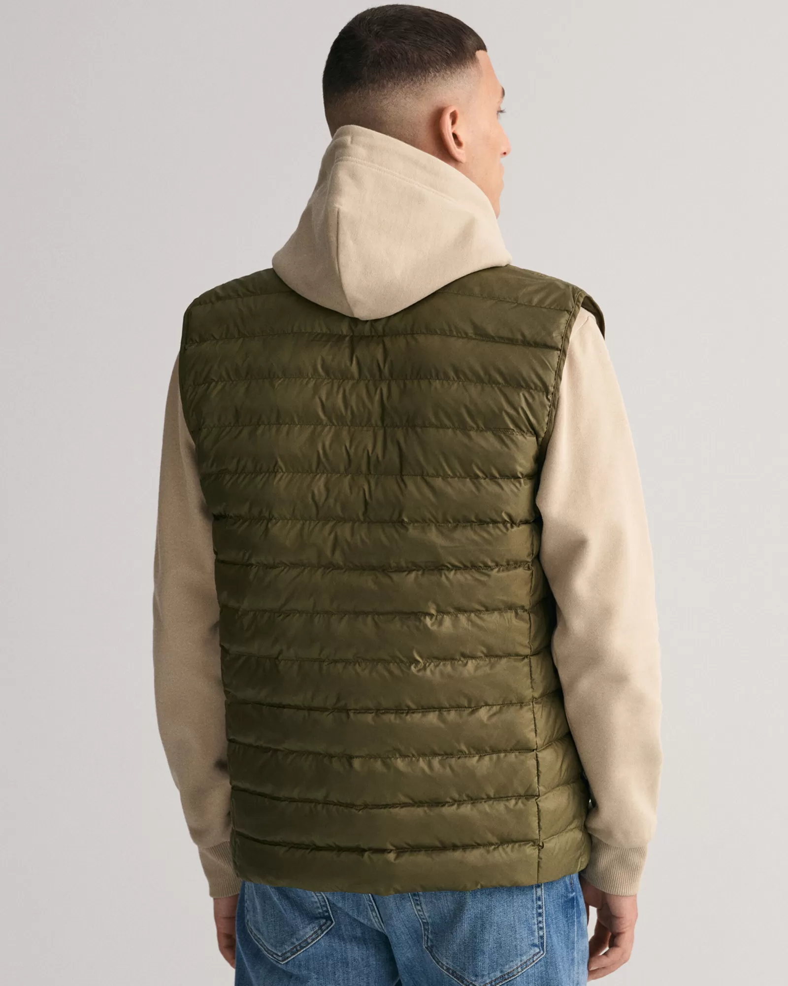 Men GANT Jackets & Coats*Light Padded Bomber Vest JUNIPER GREEN