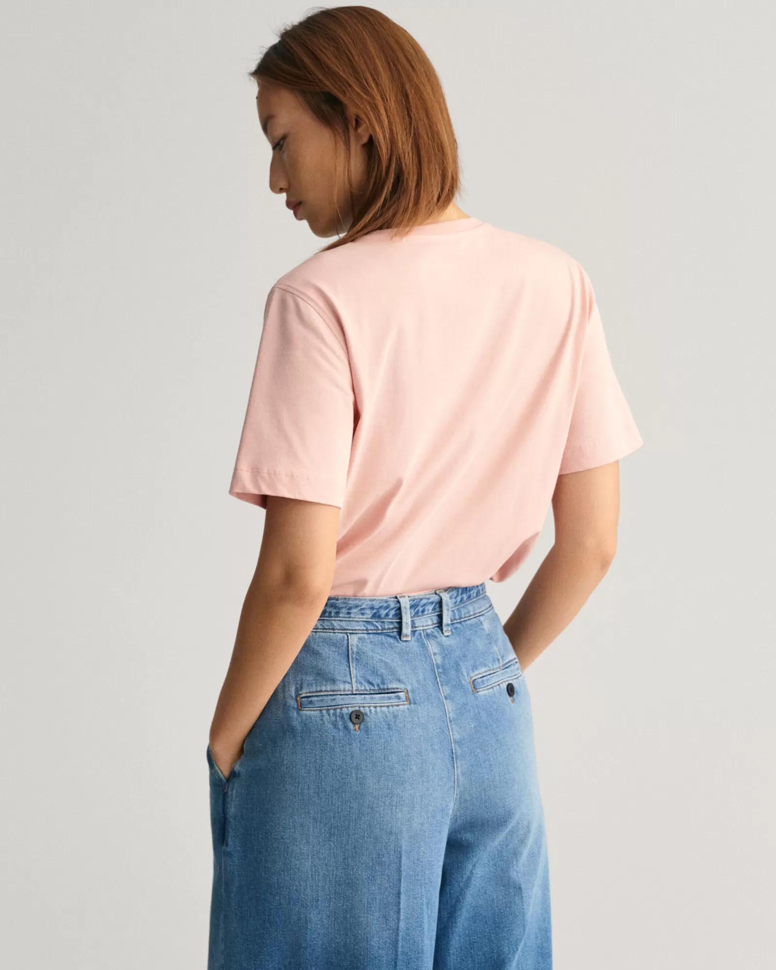 Women GANT T-Shirts & Tops*Logo Crew Neck T-Shirt DUSTY ROSE