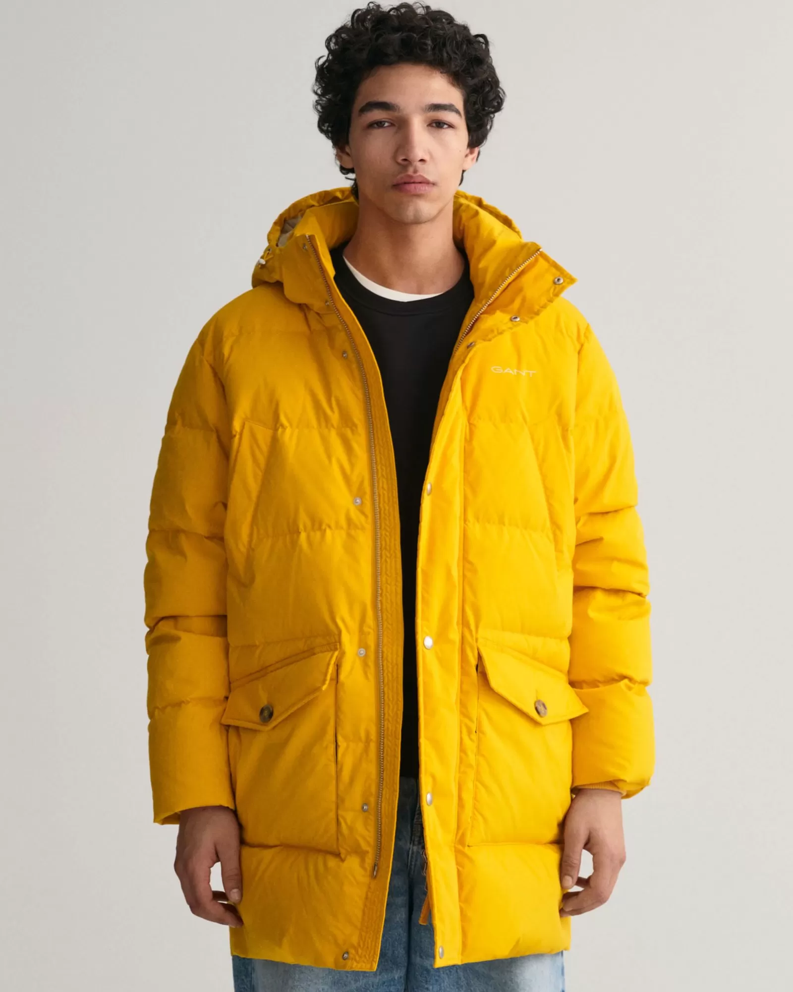 Men GANT Jackets & Coats*Long Alta Down Jacket SUNFLOWER YELLOW