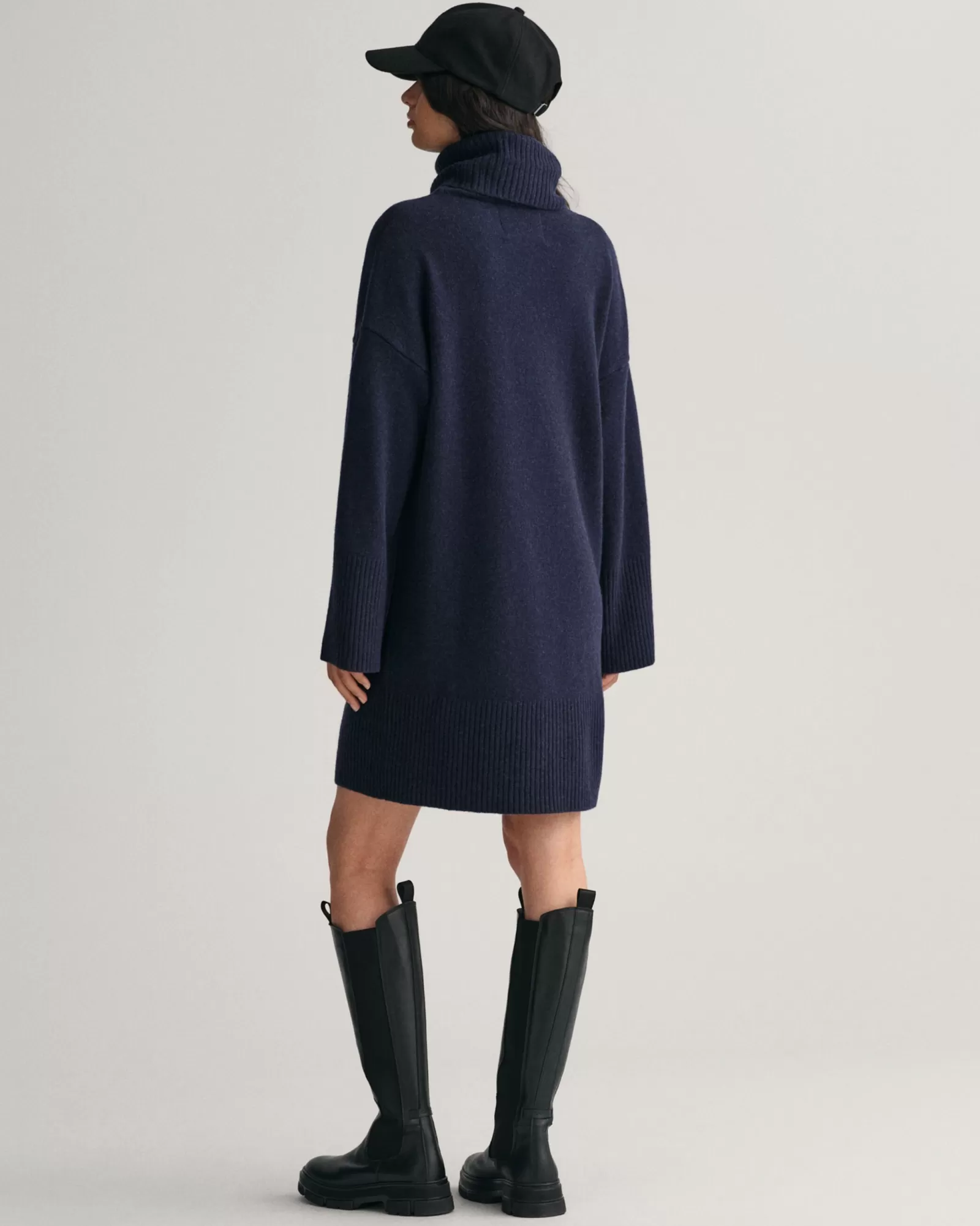 Women GANT Dresses*Lounge Turtleneck Dress EVENING BLUE