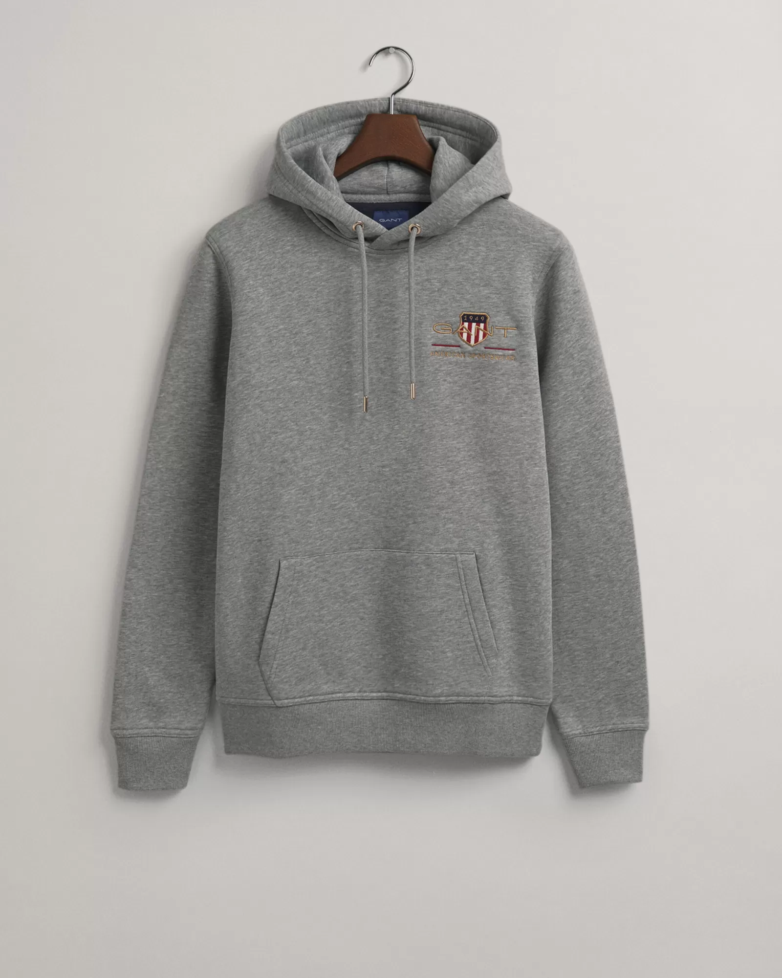 Men GANT Sweatshirts & Hoodies*Medium Archive Shield Hoodie GREY MELANGE