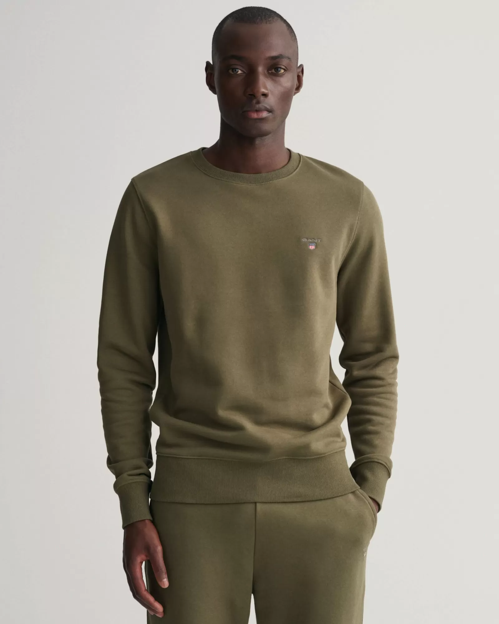 Men GANT Sweatshirts & Hoodies*Original Crew Neck Sweatshirt RACING GREEN